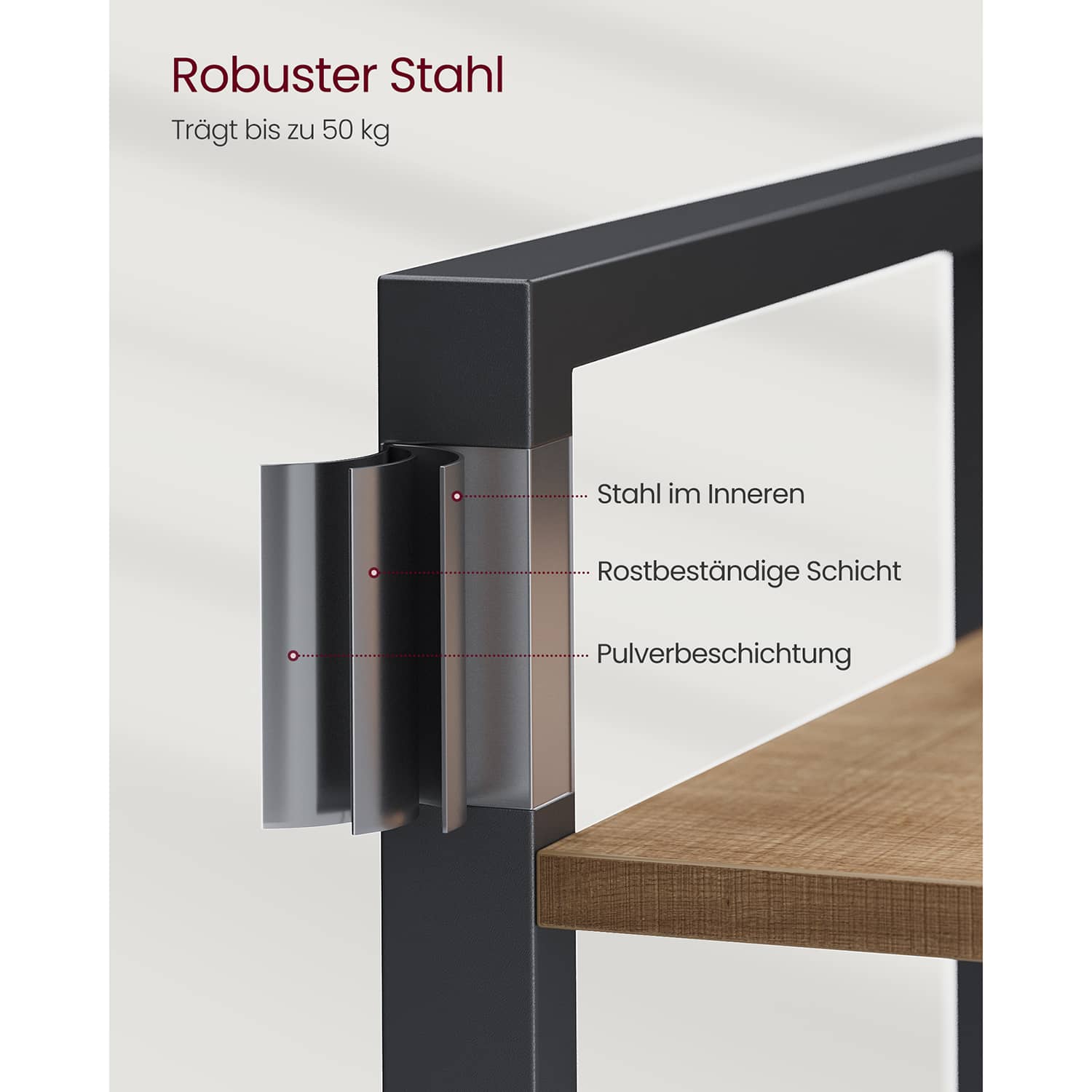 Bücherregal 6 Ebenen 30 x 80 x 186 cm dunkelwalnussfarben-schwarz-LLS082B48 Bücherregal 6 Ebenen 30 x 80 x 186 cm dunkelwalnussfarben-schwarz-LLS082B48