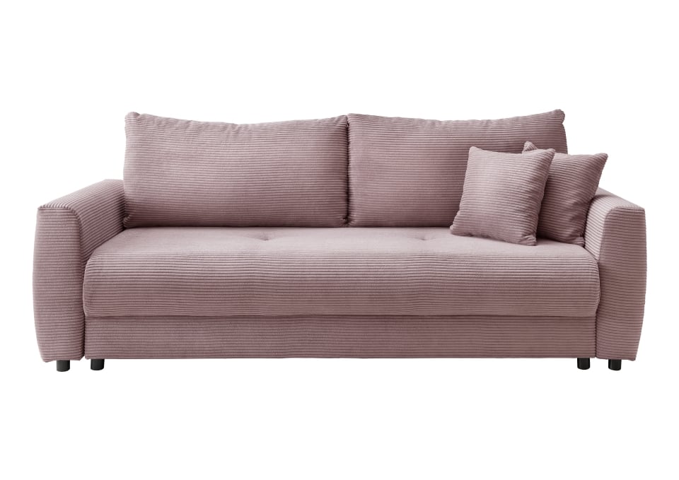 Benformato_Elia_3FBK_4808-3 Elegantes Wohnzimmermöbel: Sofa Elia mit Schlaffunktion, Rosa