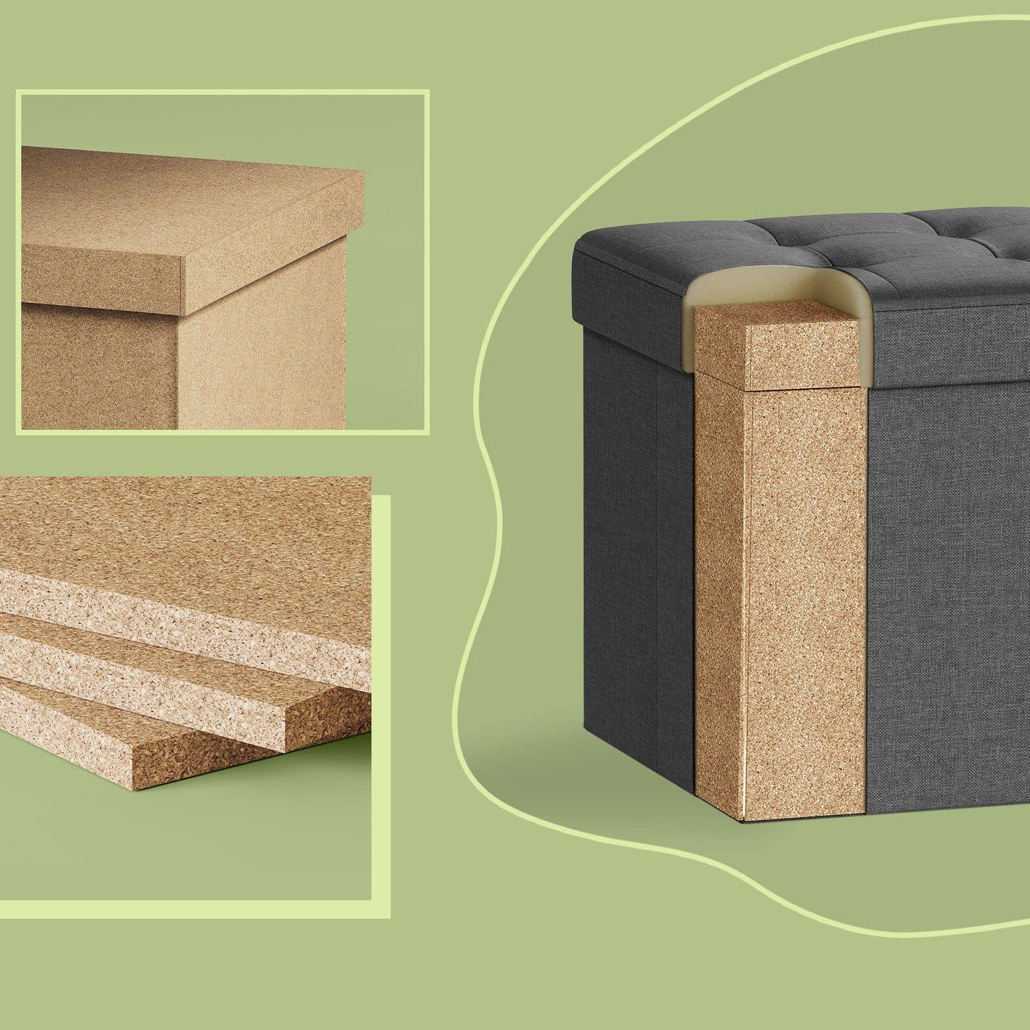 Kleiner Sitzwürfel Dunkelgrau Kleiner Sitzwürfel Dunkelgrau