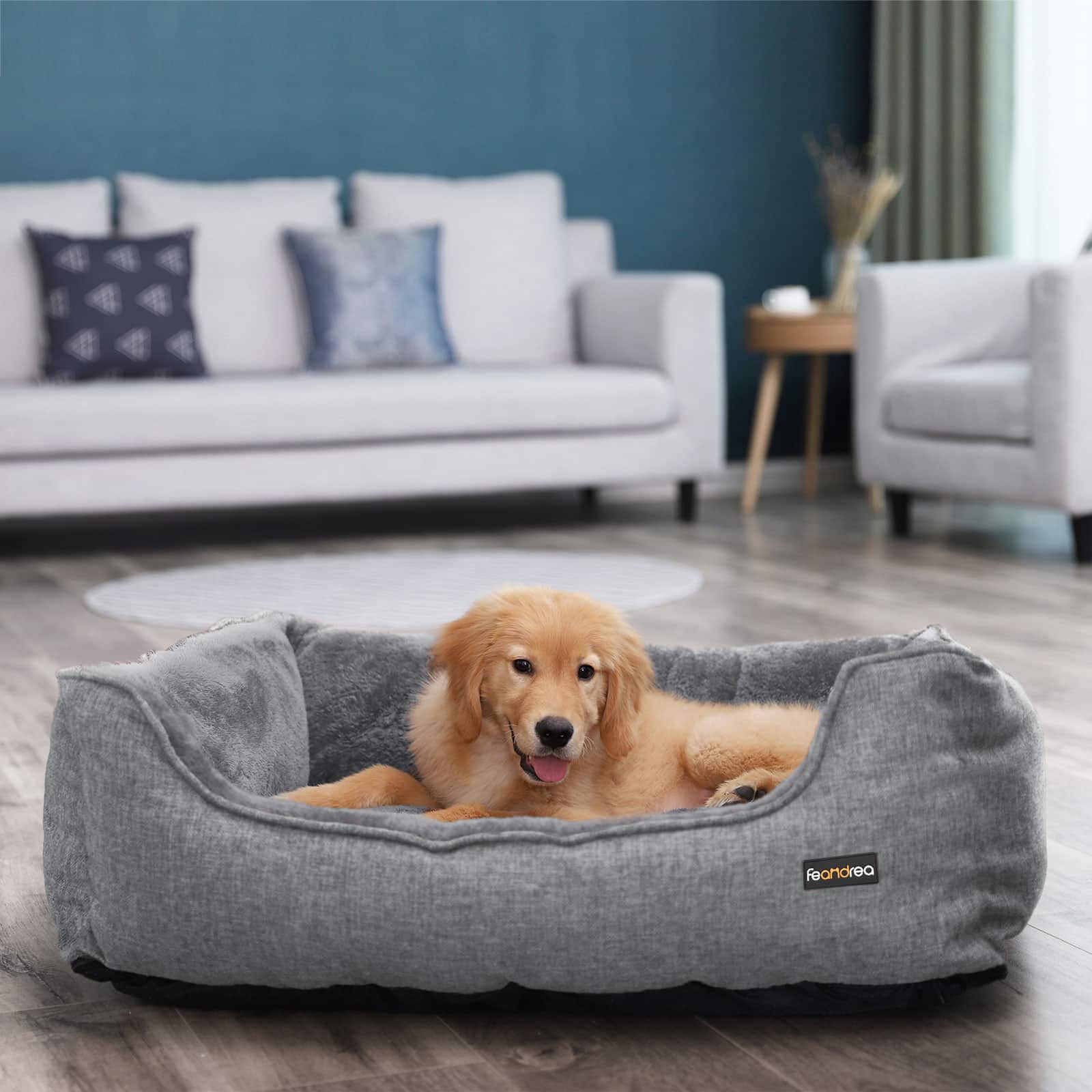 Waschbares Hundebett 90 cm Grau-PGW11GG Waschbares Hundebett 90 cm Grau-PGW11GG