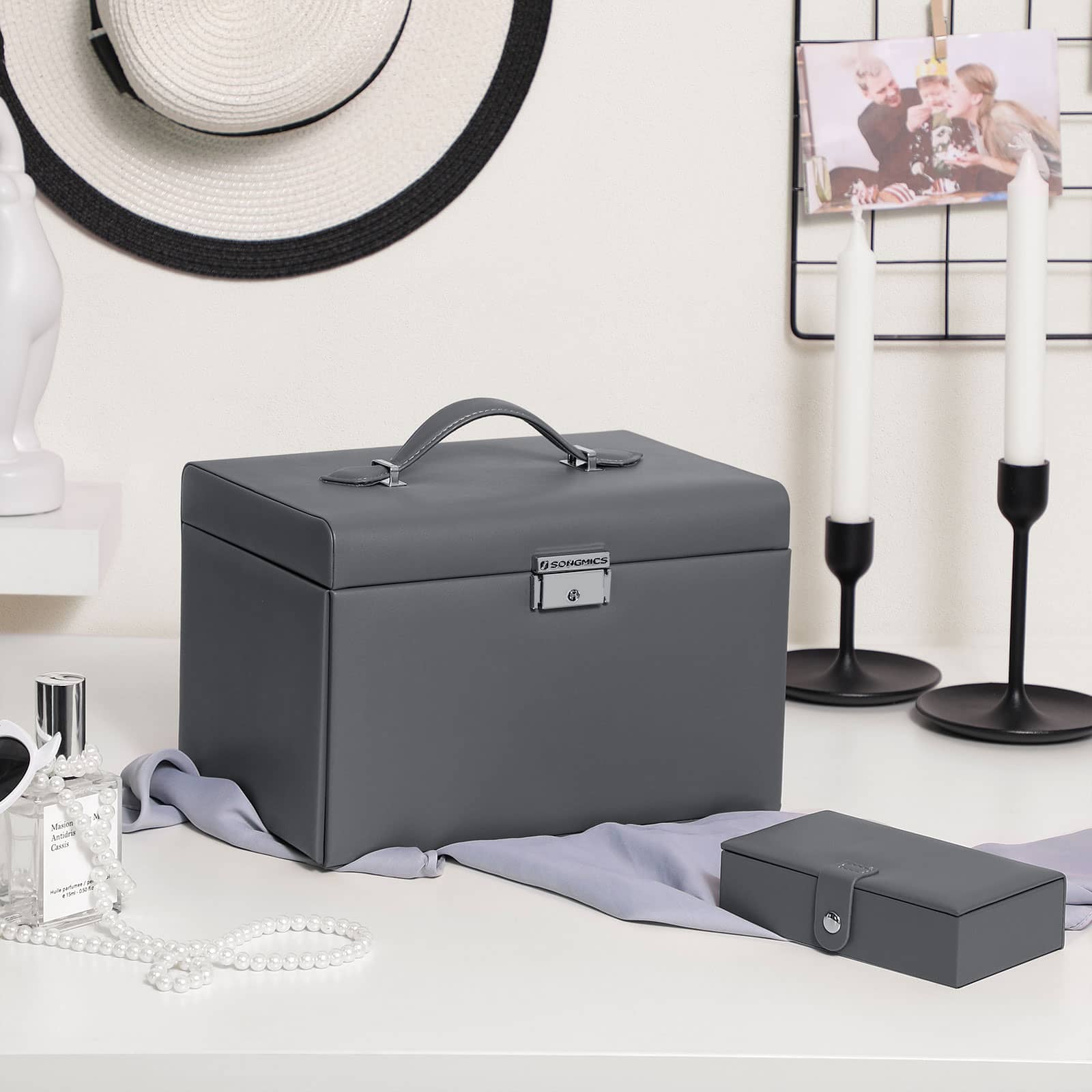 Schmuckkasten grau-JBC121G01 Schmuckkasten grau-JBC121G01