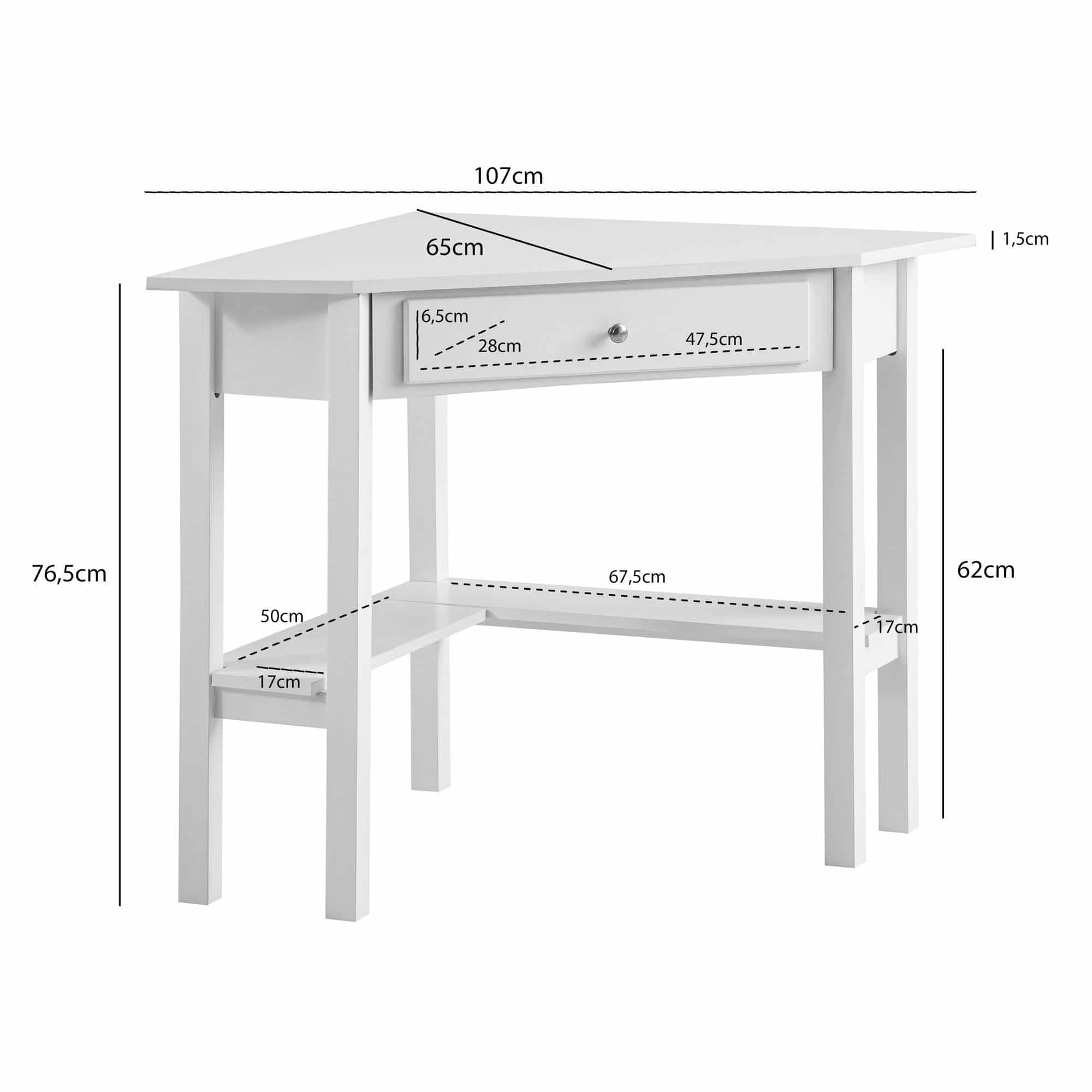 Eckschreibtisch 76x76x76 Eckschreibtisch 76x76x76