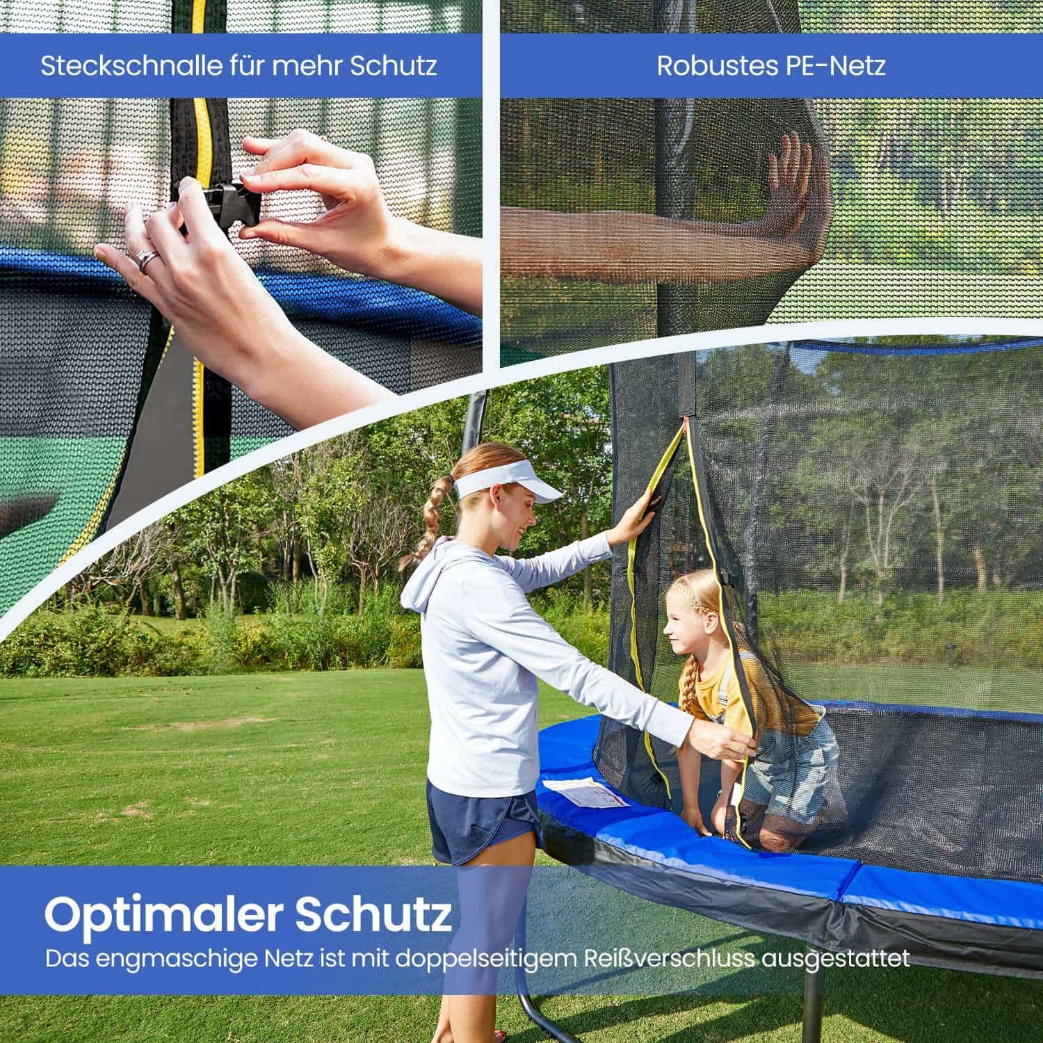 Trampolin 305 cm, Gartentrampolin, mit Sicherheitsnetz Trampolin 305 cm, Gartentrampolin, mit Sicherheitsnetz