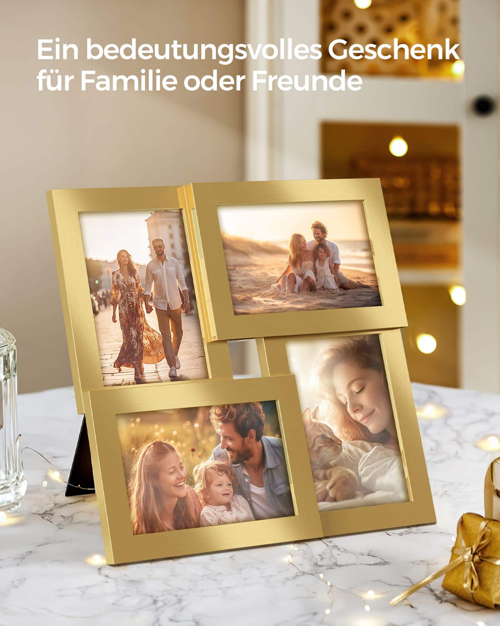 4 Fotorahmen für 10 x 15 cm Bilder Wanddeko 4 Fotorahmen für 10 x 15 cm Bilder Wanddeko