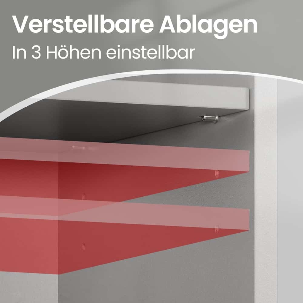 Badezimmerschrank, Waschbeckenunterschrank, mit verstellbaren Ablagen und Füßen Badezimmerschrank, Waschbeckenunterschrank, mit verstellbaren Ablagen und Füßen