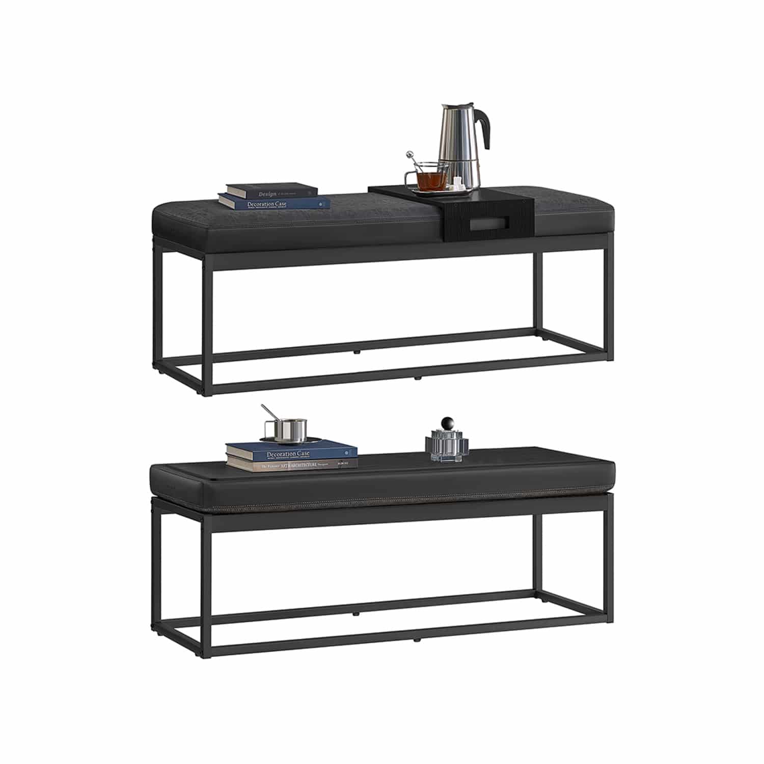 LUIZ Kollektion – Sitzbank mit wendbarem Oberteil