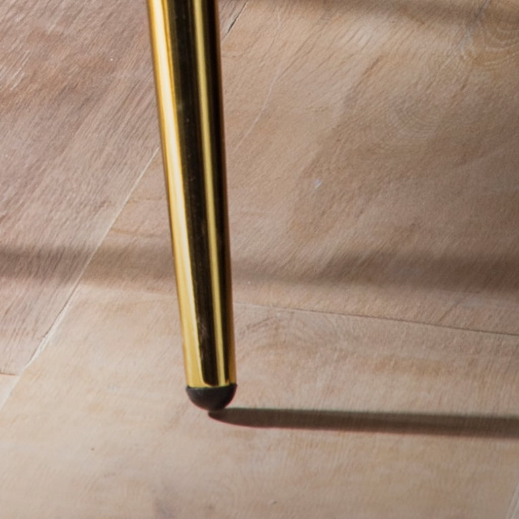 Esszimmerstuhl Tulpe Samt Schwarz Gepolstert