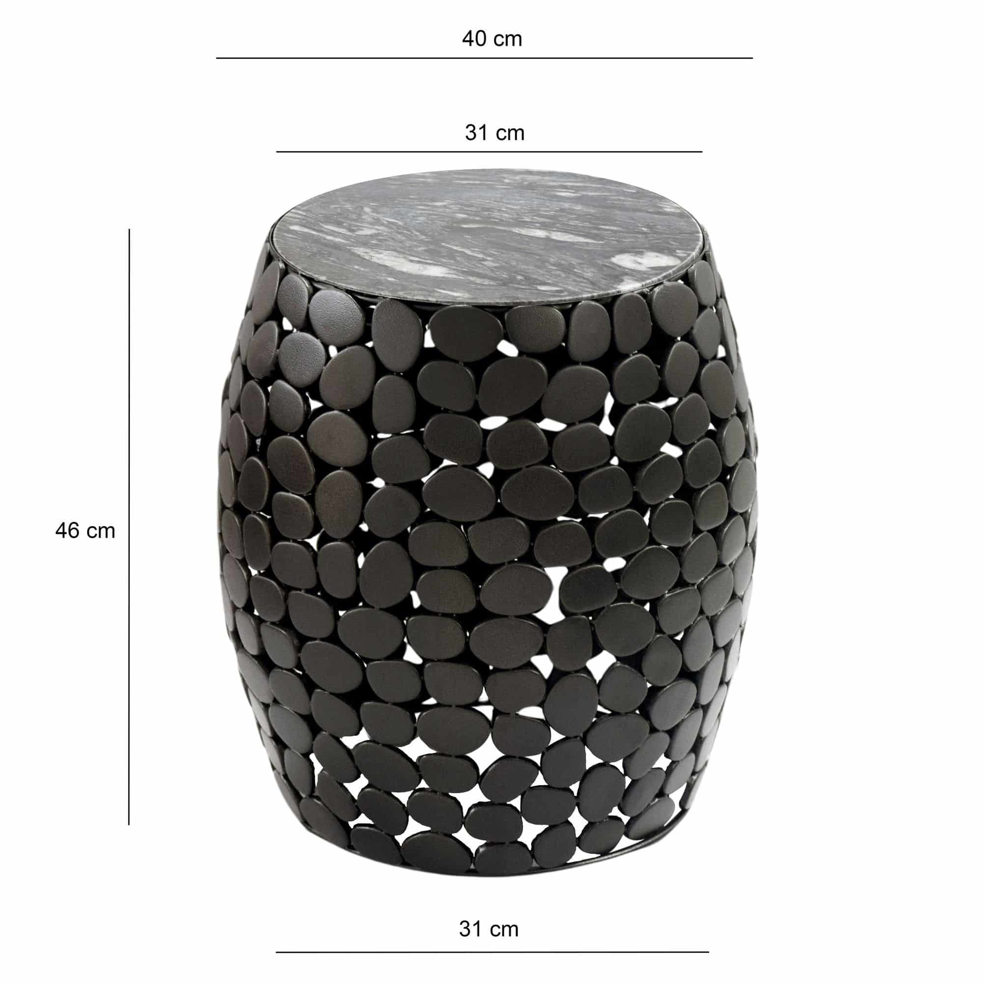 Design Beistelltisch rund 40cm aus Aluminium schwarz & Marmor Tischplatte – Couchtisch Alu – Metall Wohnzimmertisch – Dekotisch Handmade Design Beistelltisch rund 40cm aus Aluminium schwarz & Marmor Tischplatte – Couchtisch Alu – Metall Wohnzimmertisch – Dekotisch Handmade