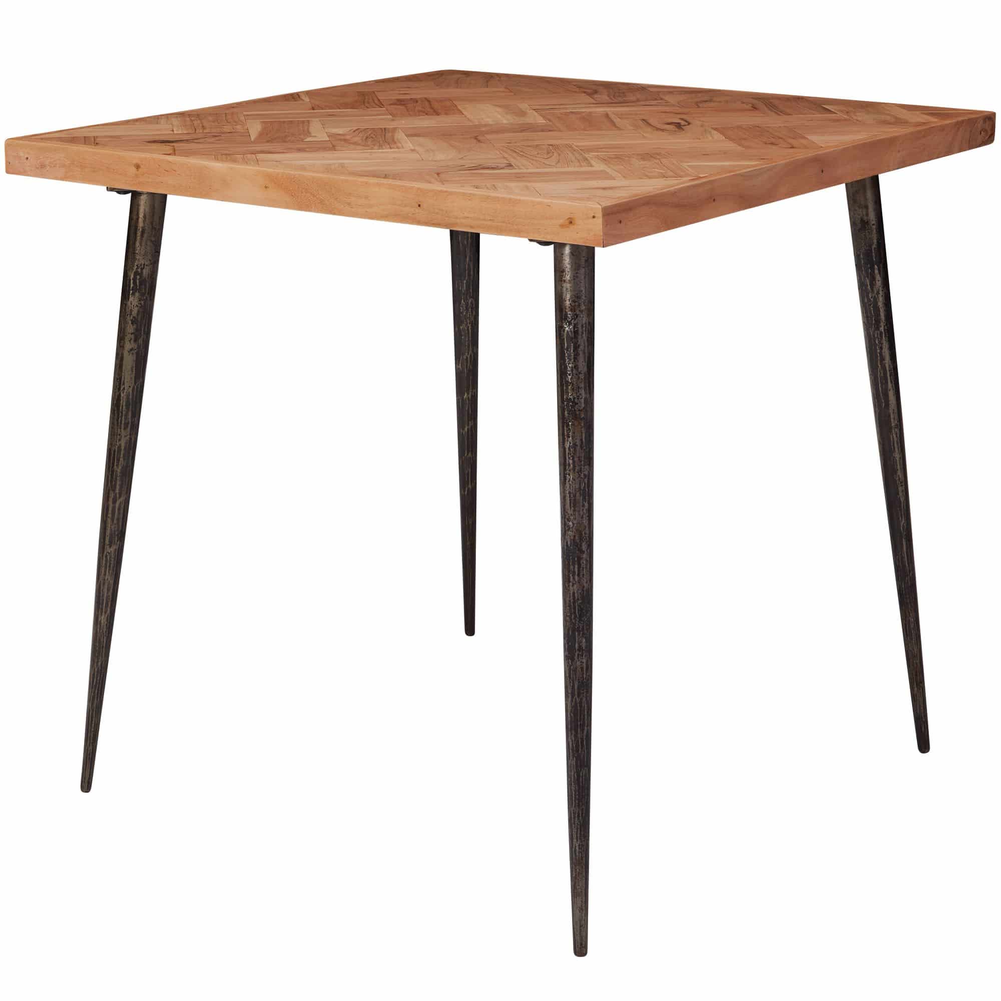 47324-WOHNLING-Esszimmertisch-LODI-80x80x77-cm-Ak_6 Esszimmertisch 80x76x80 cm Massivholz Akazie / Metall Industrial