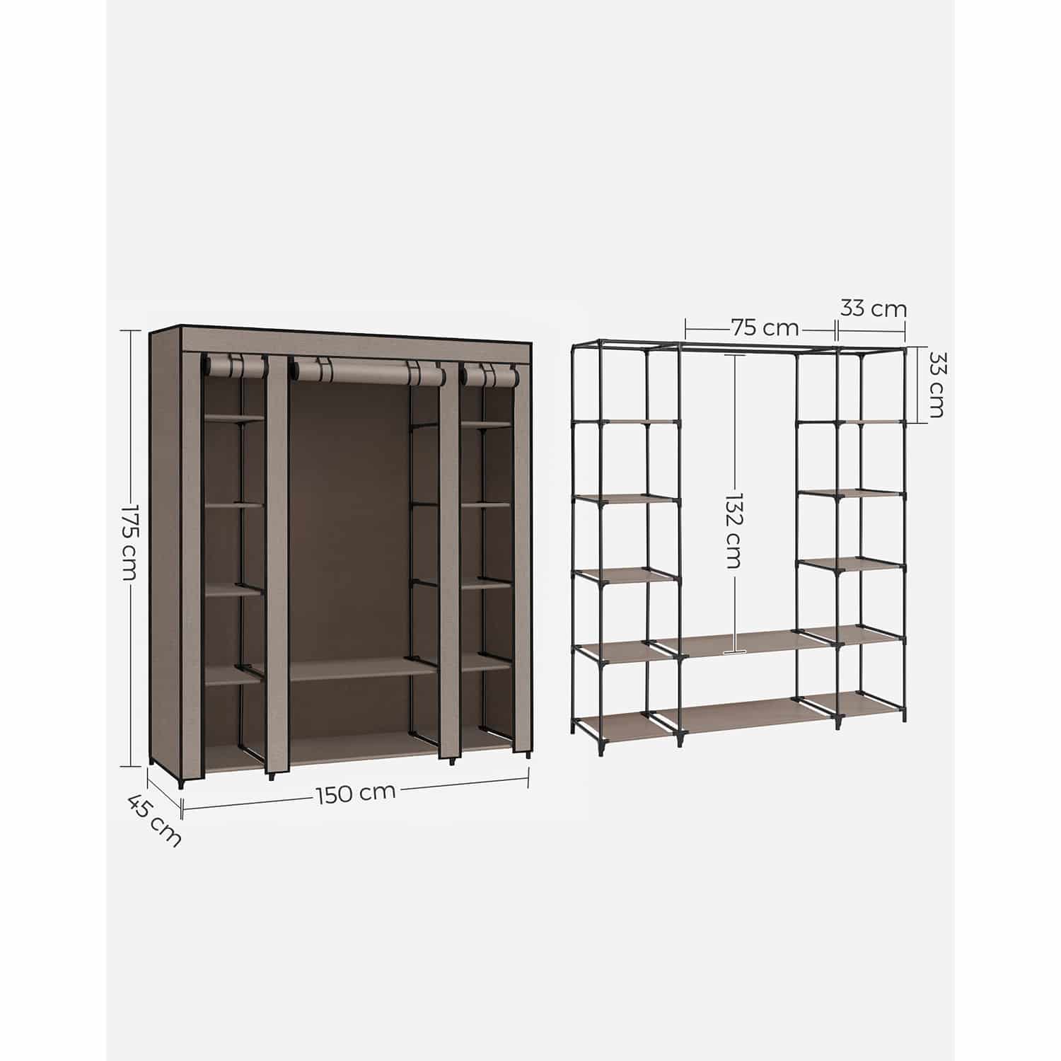 Faltschrank mit Kleiderstange-LSF003R02 Faltschrank mit Kleiderstange-LSF003R02