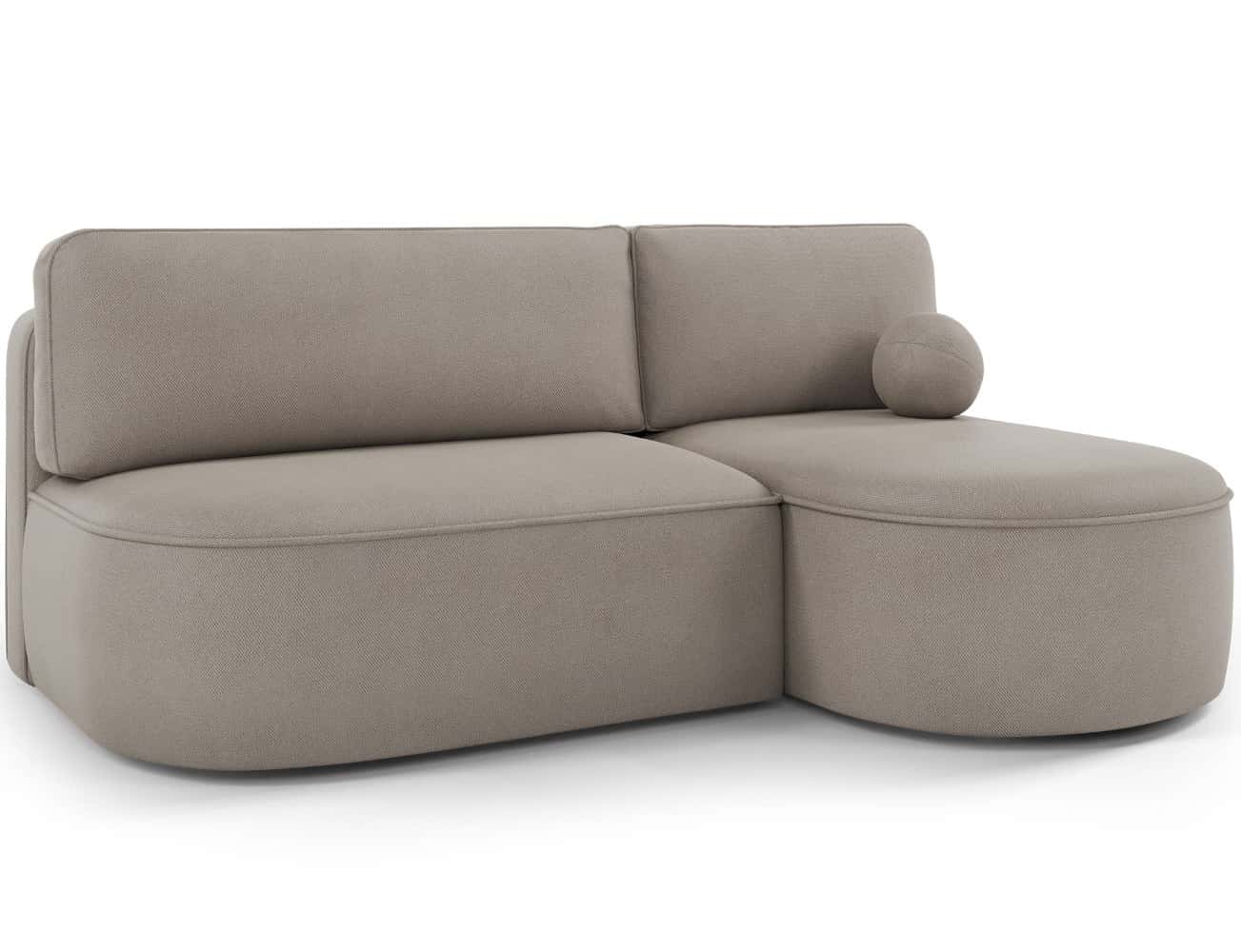 Ecksofa Livosa Beige mit Schlaffunktion & Bettkasten | Eltap | Sola