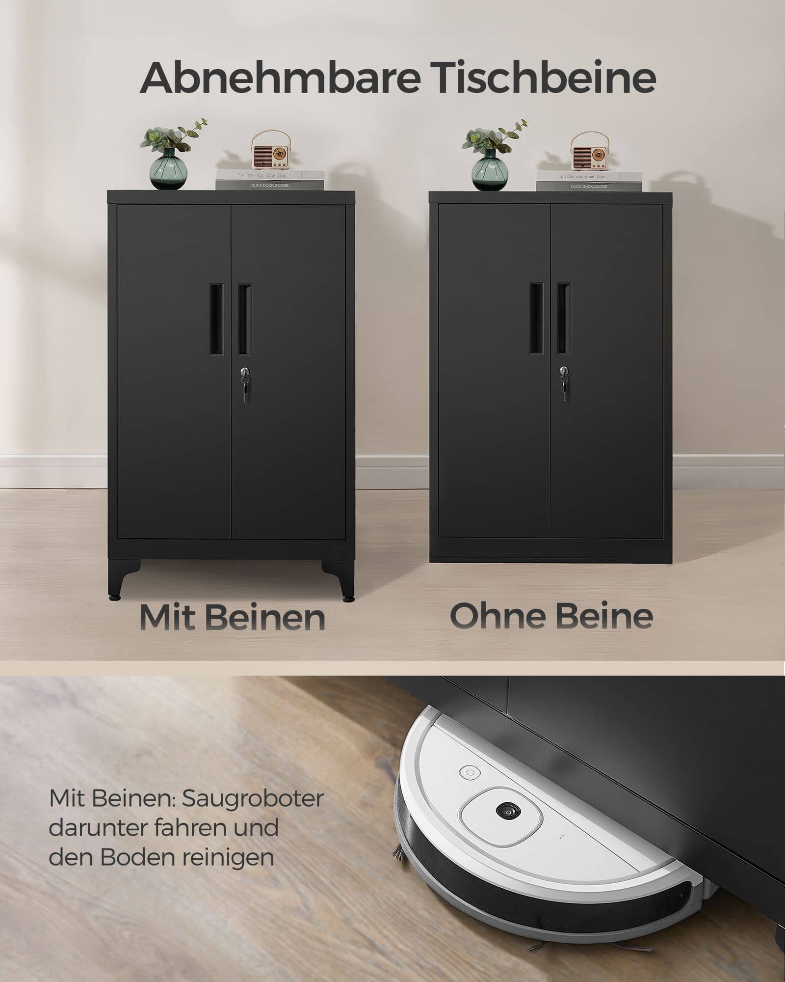 Aktenschrank mit 2 Türen aus Stahl Aktenschrank mit 2 Türen aus Stahl