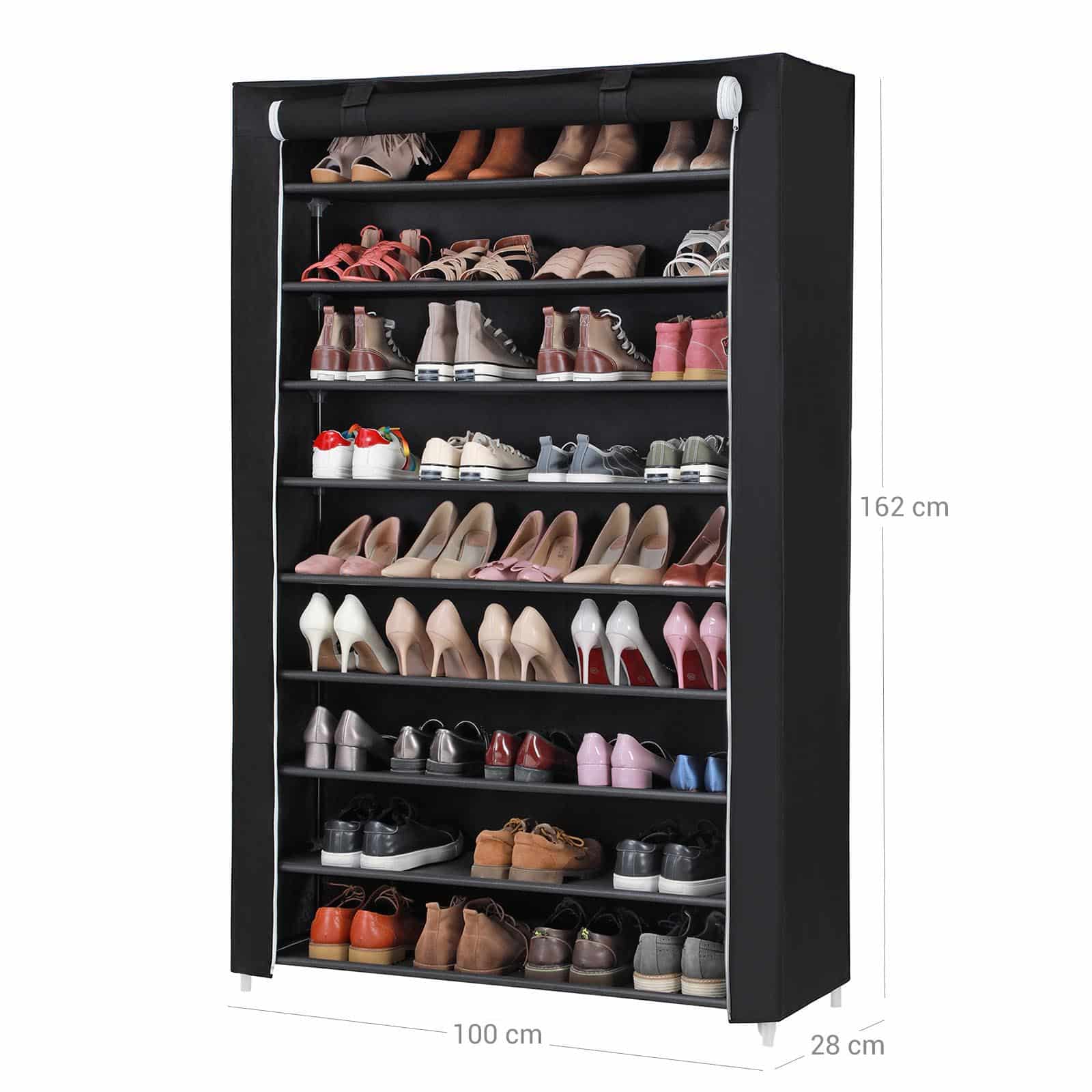 Schuhschrank mit Rolltür Schwarz-RXJ00HV1 Schuhschrank mit Rolltür Schwarz-RXJ00HV1
