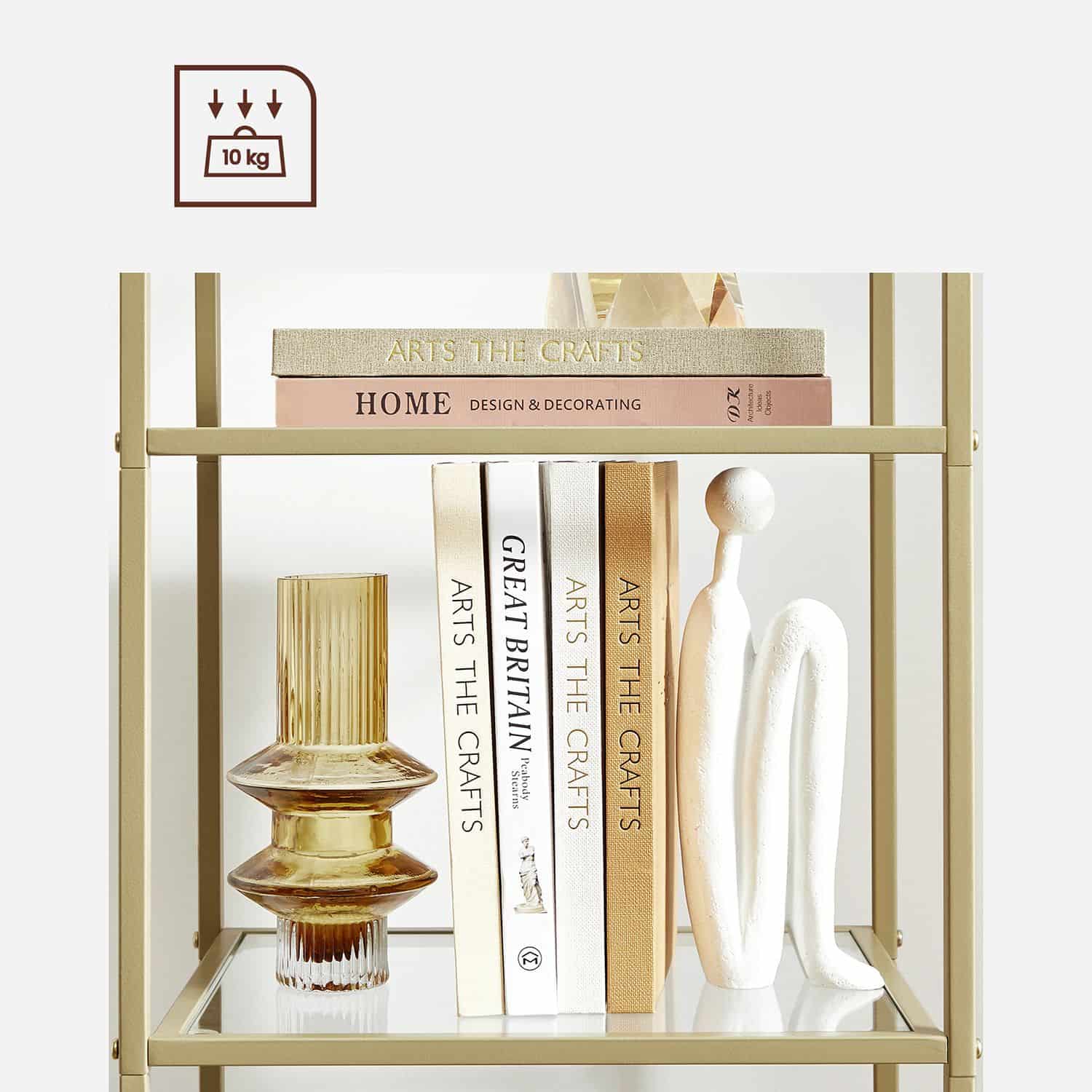 LGT029A01-5s5DH6Fa55RxTW Standregal mit 5 Glasablagen