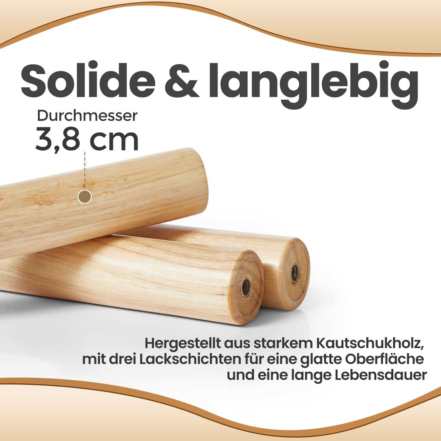 Garderobenständer, Kleiderständer aus Massivholz, Garderobe in Baumform