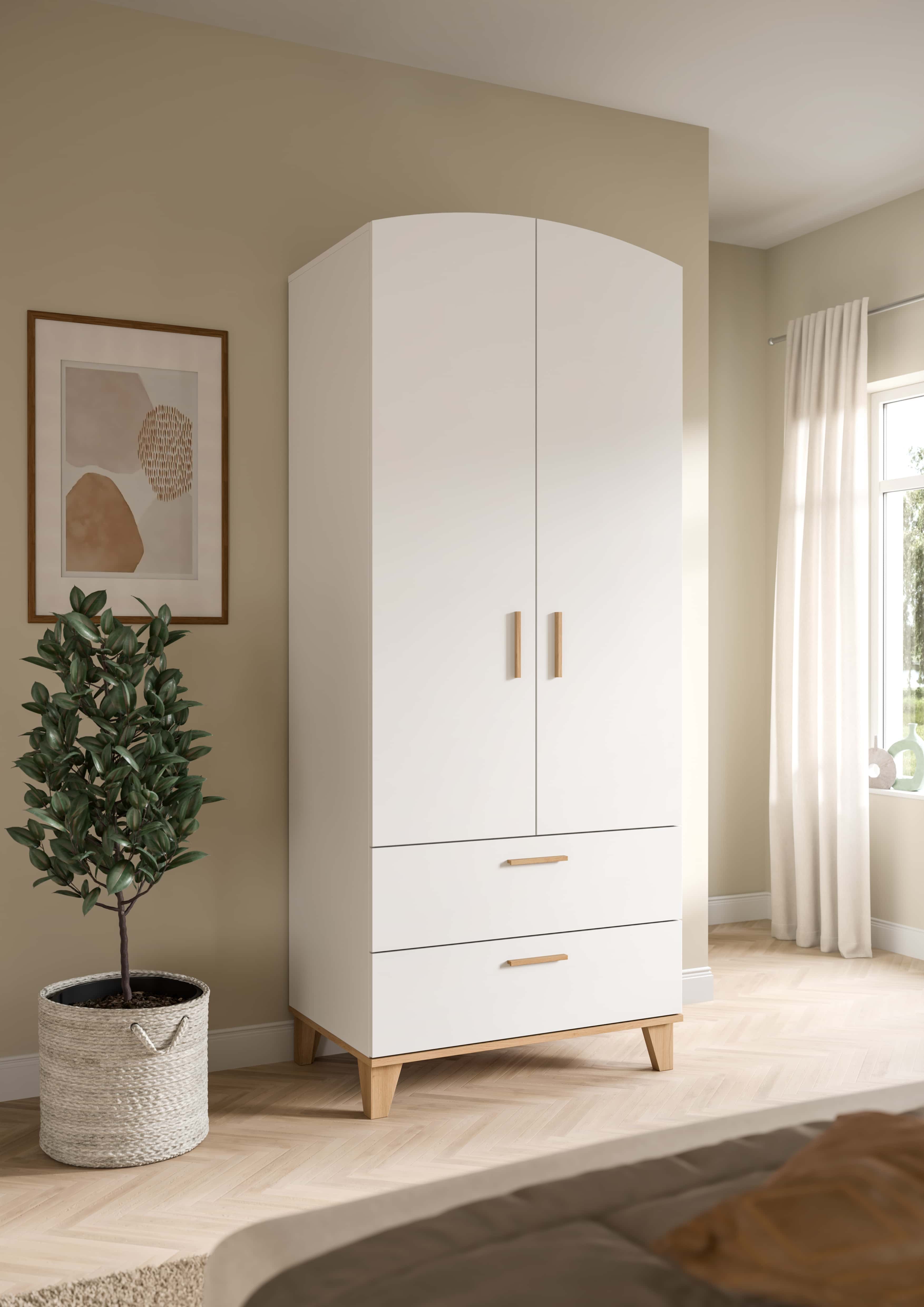 Stella Kleiderschrank 2-türig