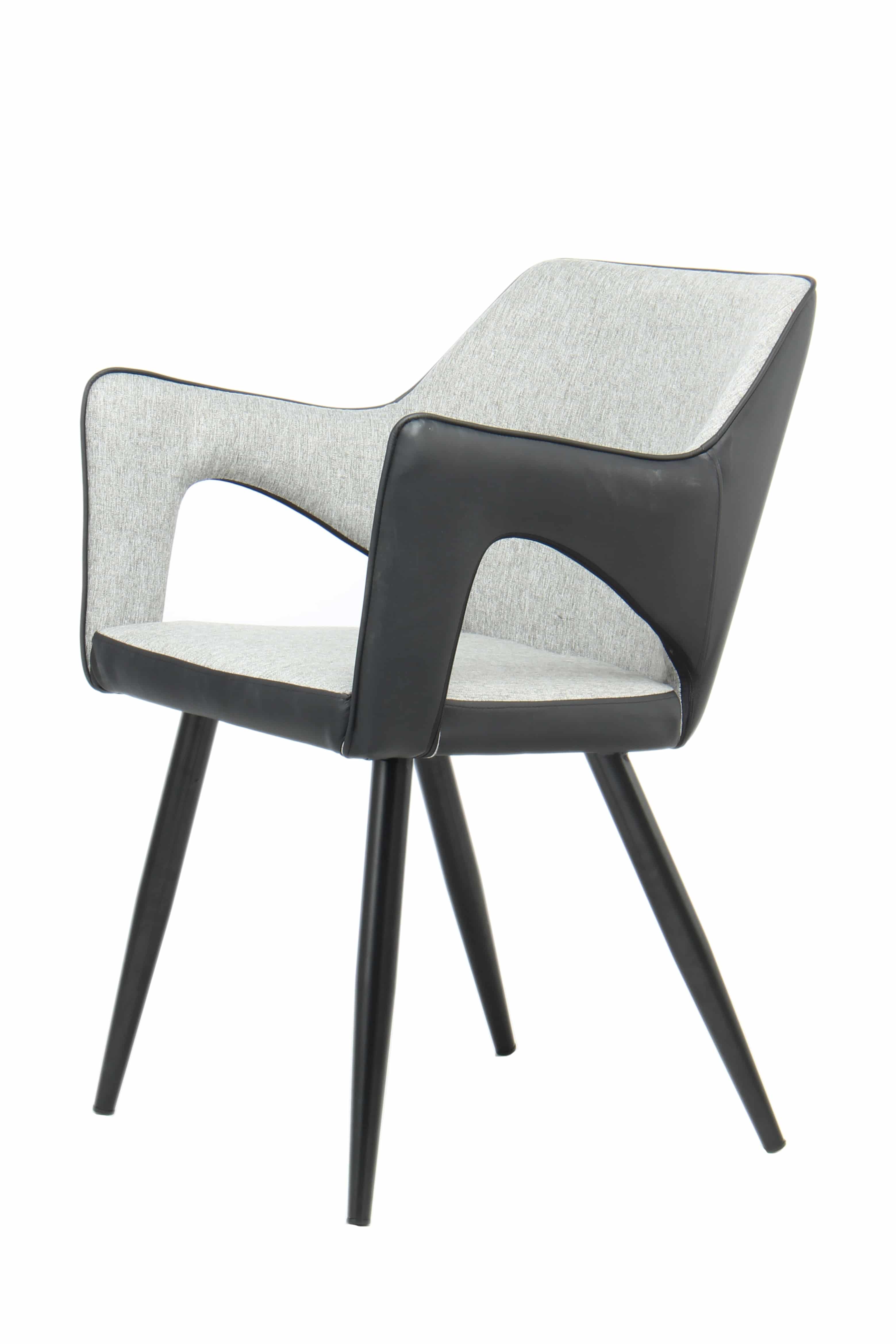 Stuhl Palina 110 2er-Set Grau