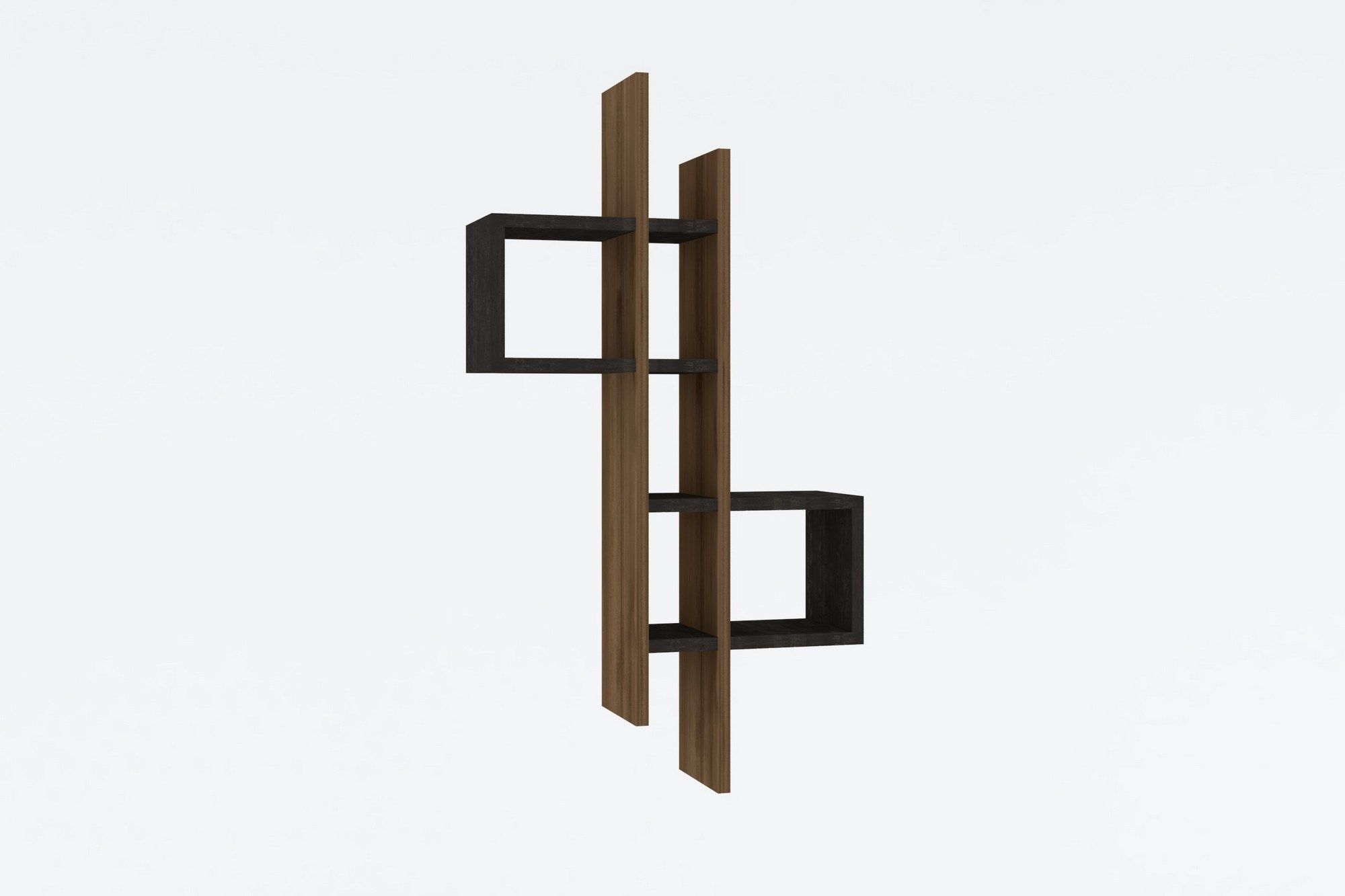 Emse - Oak, anthrazit - Wandregal