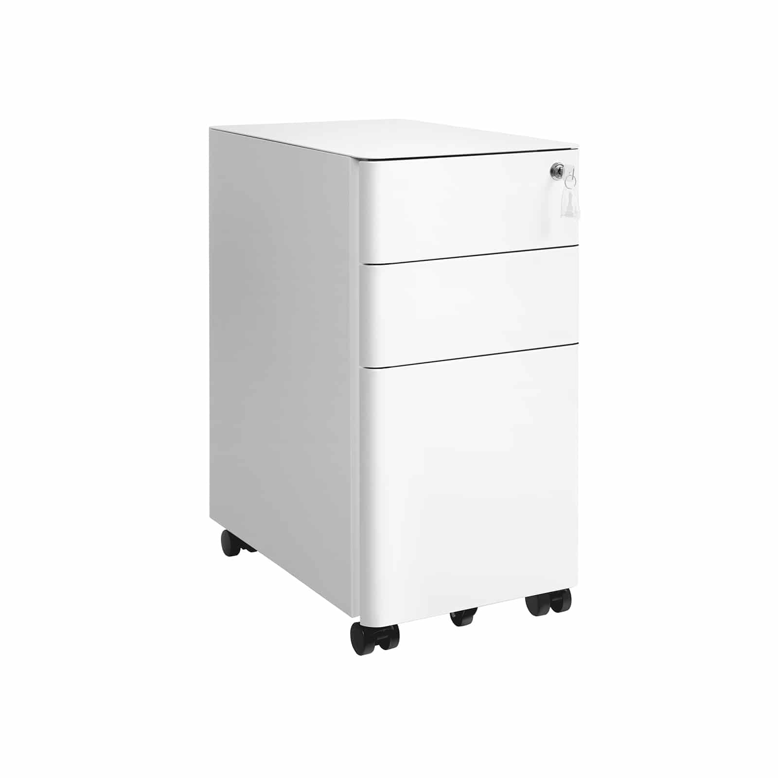 Büroschrank mit Rollen und Schloss-B34OFC030W01 Büroschrank mit Rollen und Schloss-B34OFC030W01