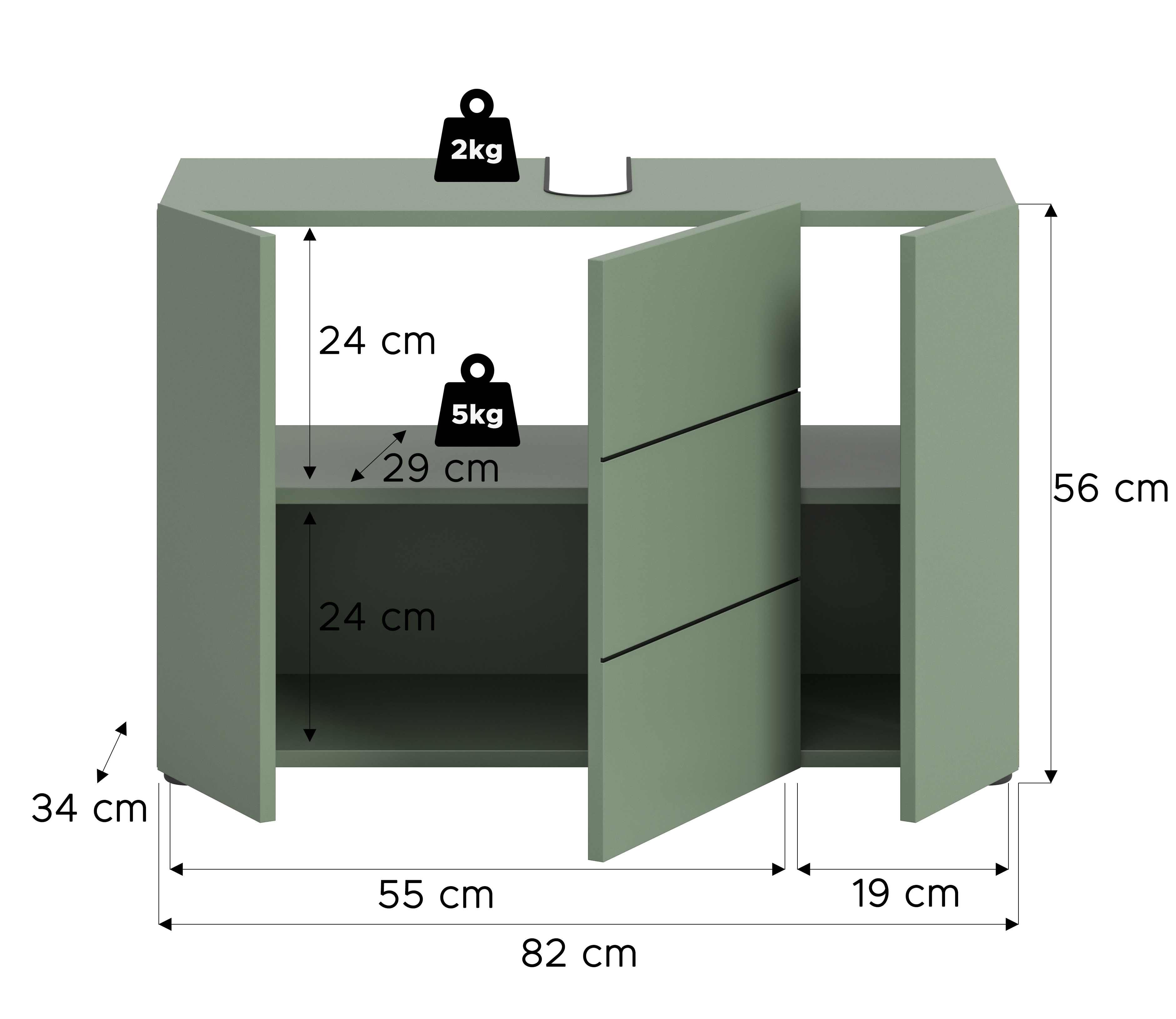 Vira Waschbeckenunterschrank
