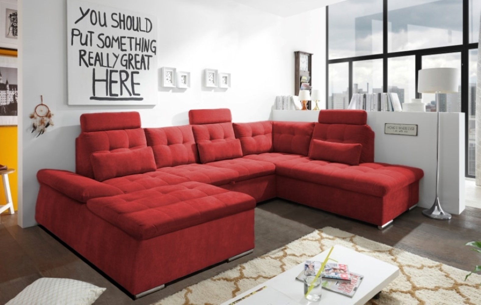 Nalo Wohnlandschaft mit Schlaffunktion – Ihre Entspannungsoase für Zuhause