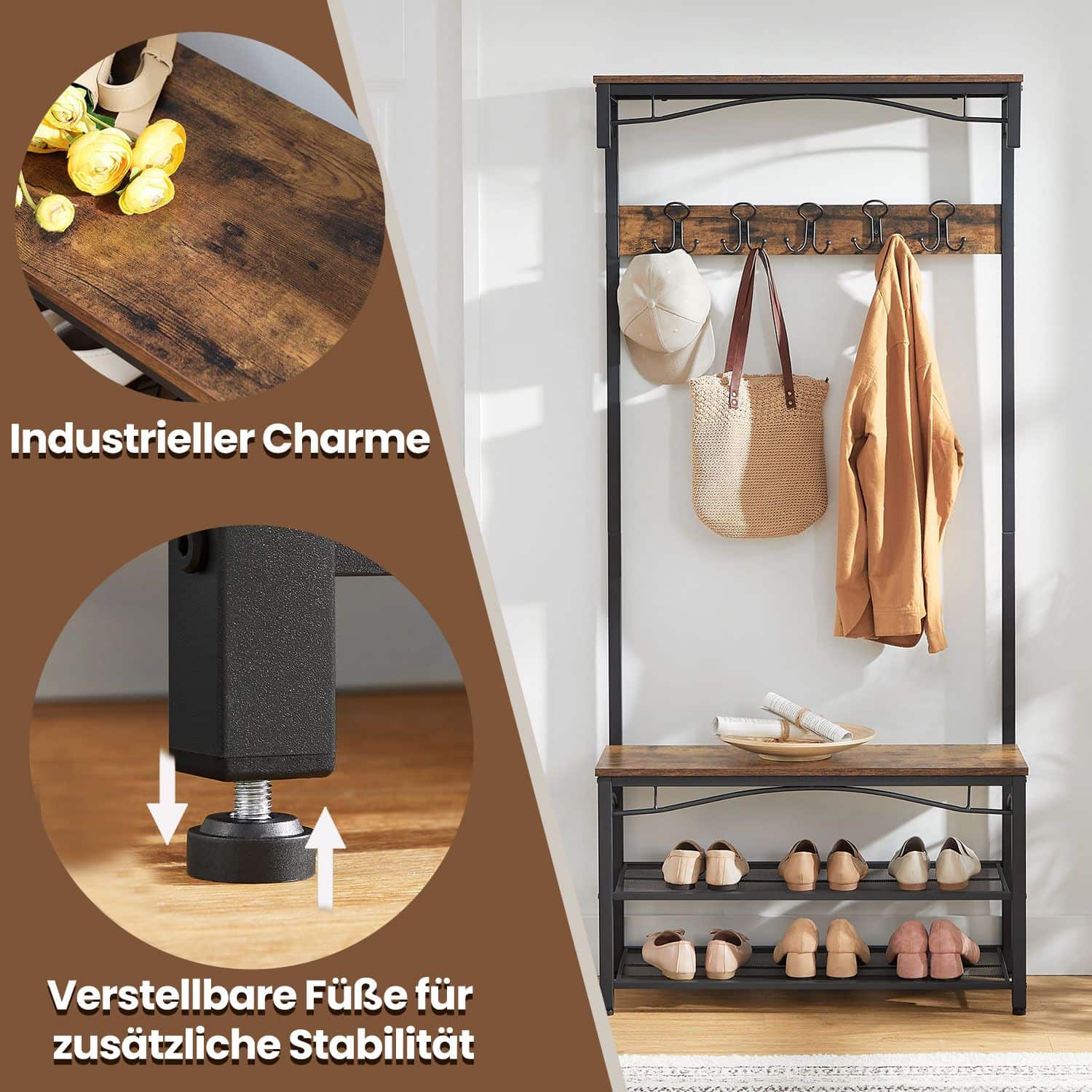 Industriestil Garderobe & Schuhregal Industriestil Garderobe & Schuhregal