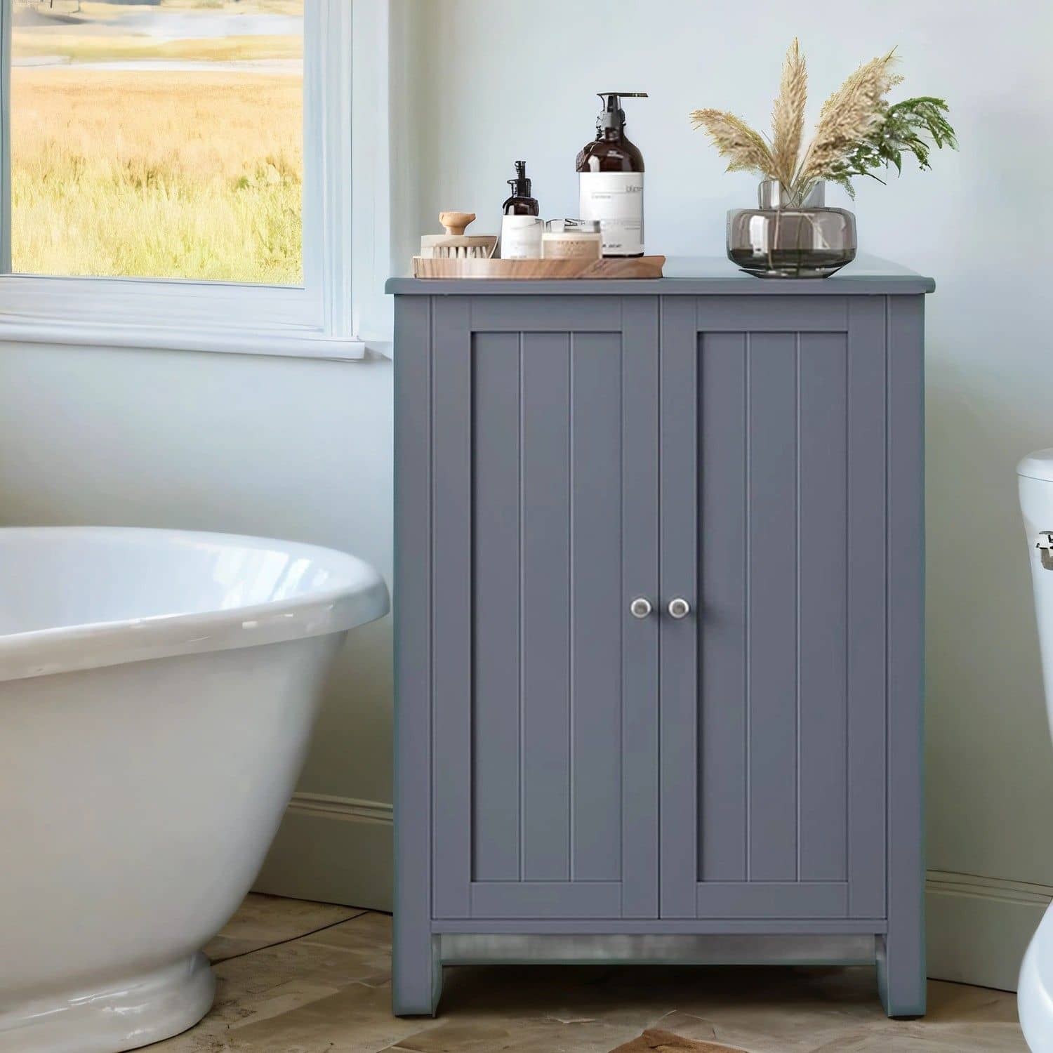Badezimmerschrank, freistehender Badschrank, Aufbewahrungsschrank Badezimmerschrank, freistehender Badschrank, Aufbewahrungsschrank