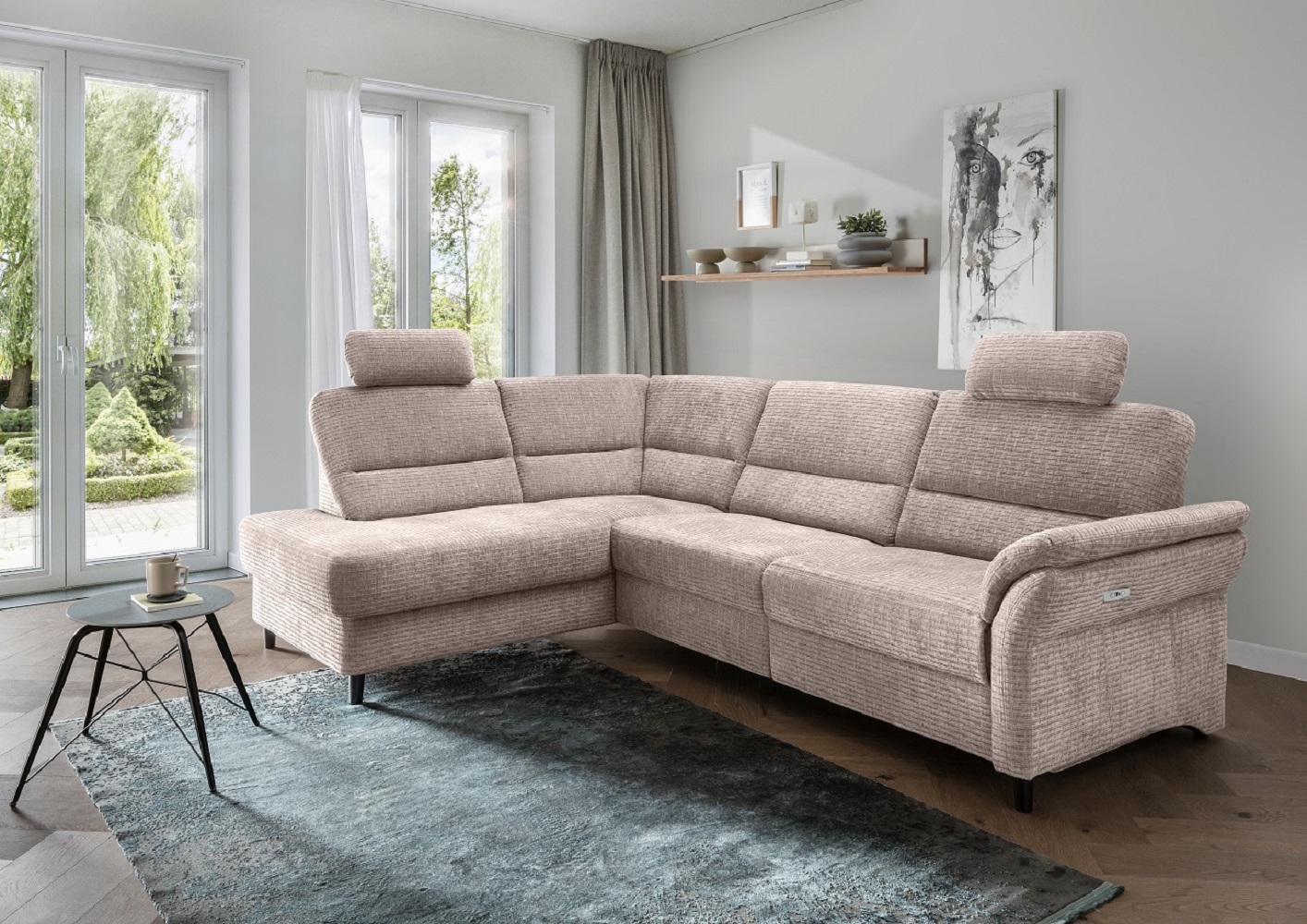 Das Ecksofa Cavoli mit elektronischer Relaxfunktion – Benformato