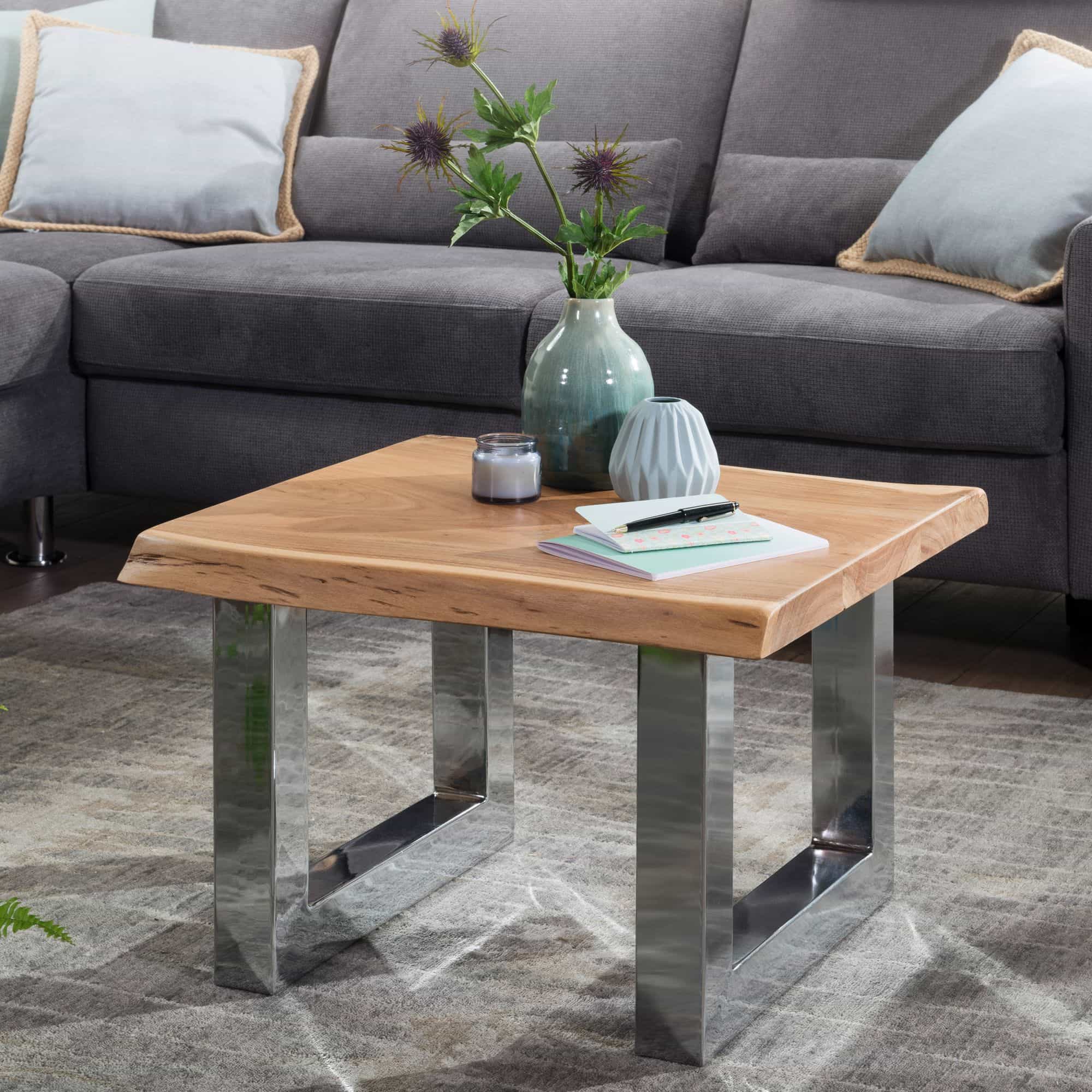 46337-WOHNLING-Couchtisch-ASURA-58-x-40-x-60-cm-AkaGVZKu1ZlJ1gR5 Couchtisch 58 x 40 x 60 cm Akazie Massiv Holz Metallgestell Braun