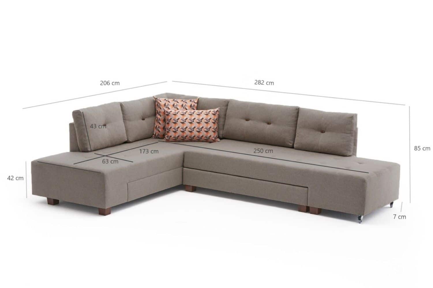 Manama Ecksofa mit praktischer Schlaffunktion Manama Ecksofa mit praktischer Schlaffunktion