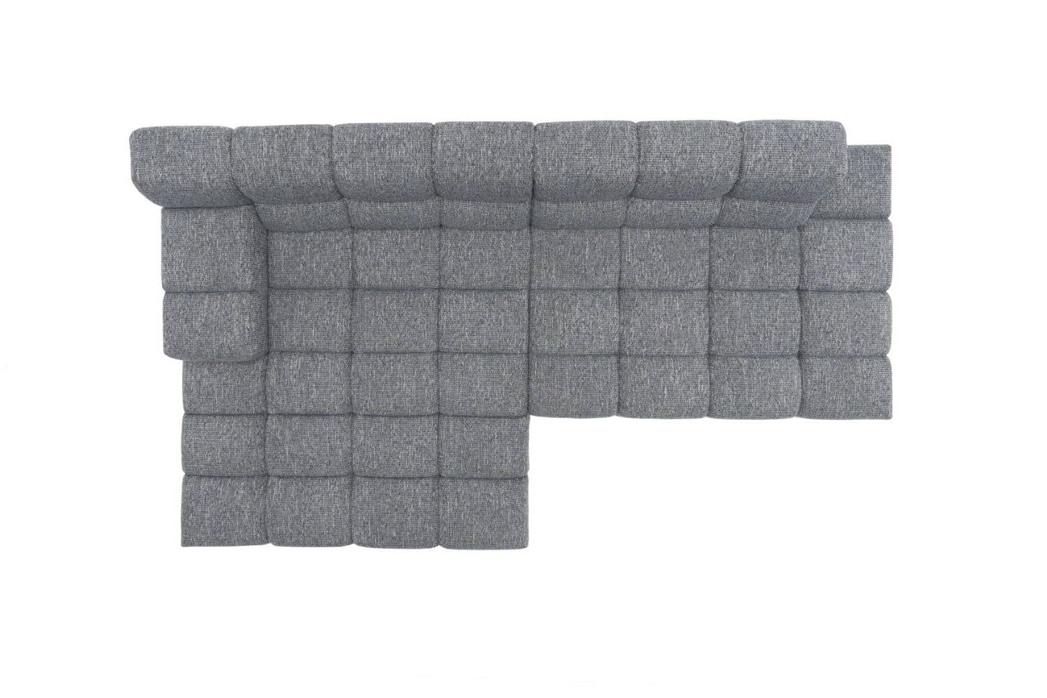 Liam Ecksofa von designwerk – modernes Flachgewebe-Sofa mit Sitztiefenverstellung und Recamiere Liam Ecksofa von designwerk – modernes Flachgewebe-Sofa mit Sitztiefenverstellung und Recamiere