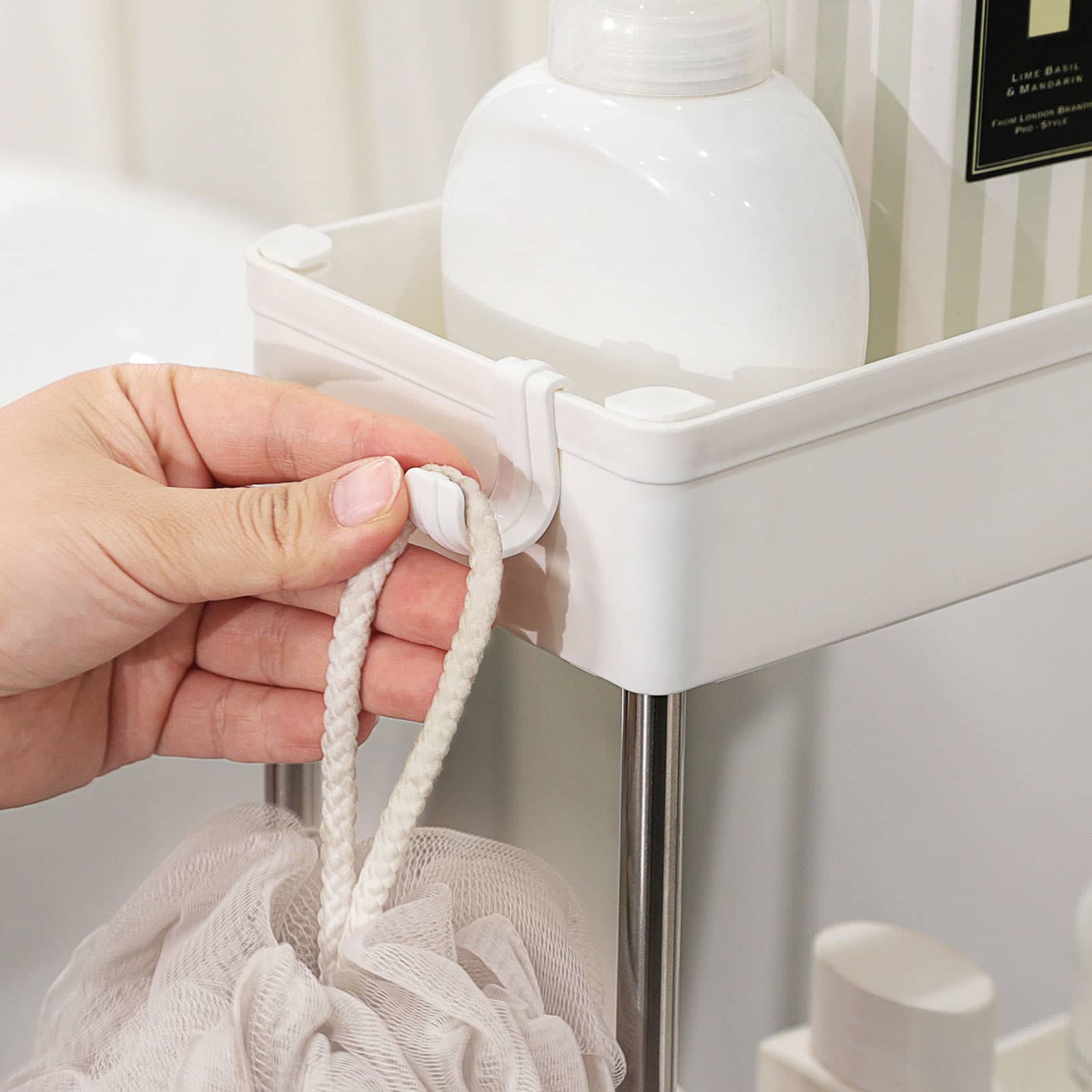 Rollwagen mit 3 Ebenen weiß-KSC007W01 Rollwagen mit 3 Ebenen weiß-KSC007W01