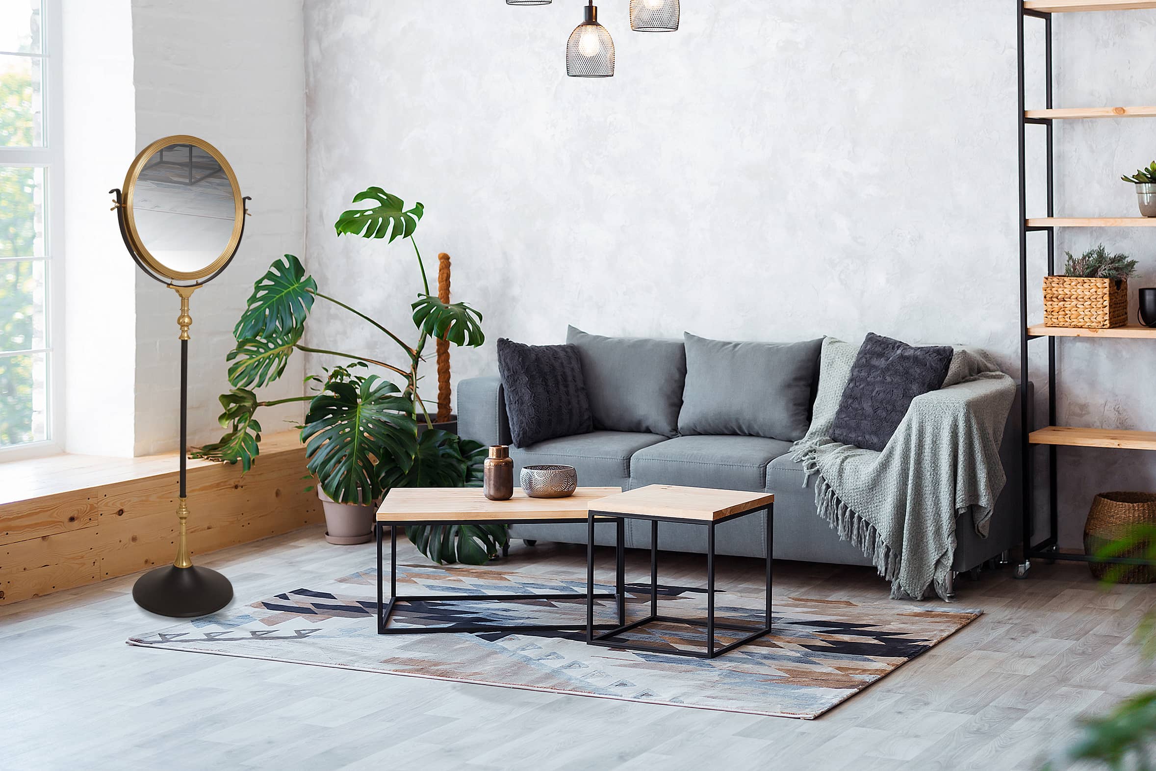 Standspiegel Eleganca 125 Weiß Standspiegel Eleganca 125 Weiß