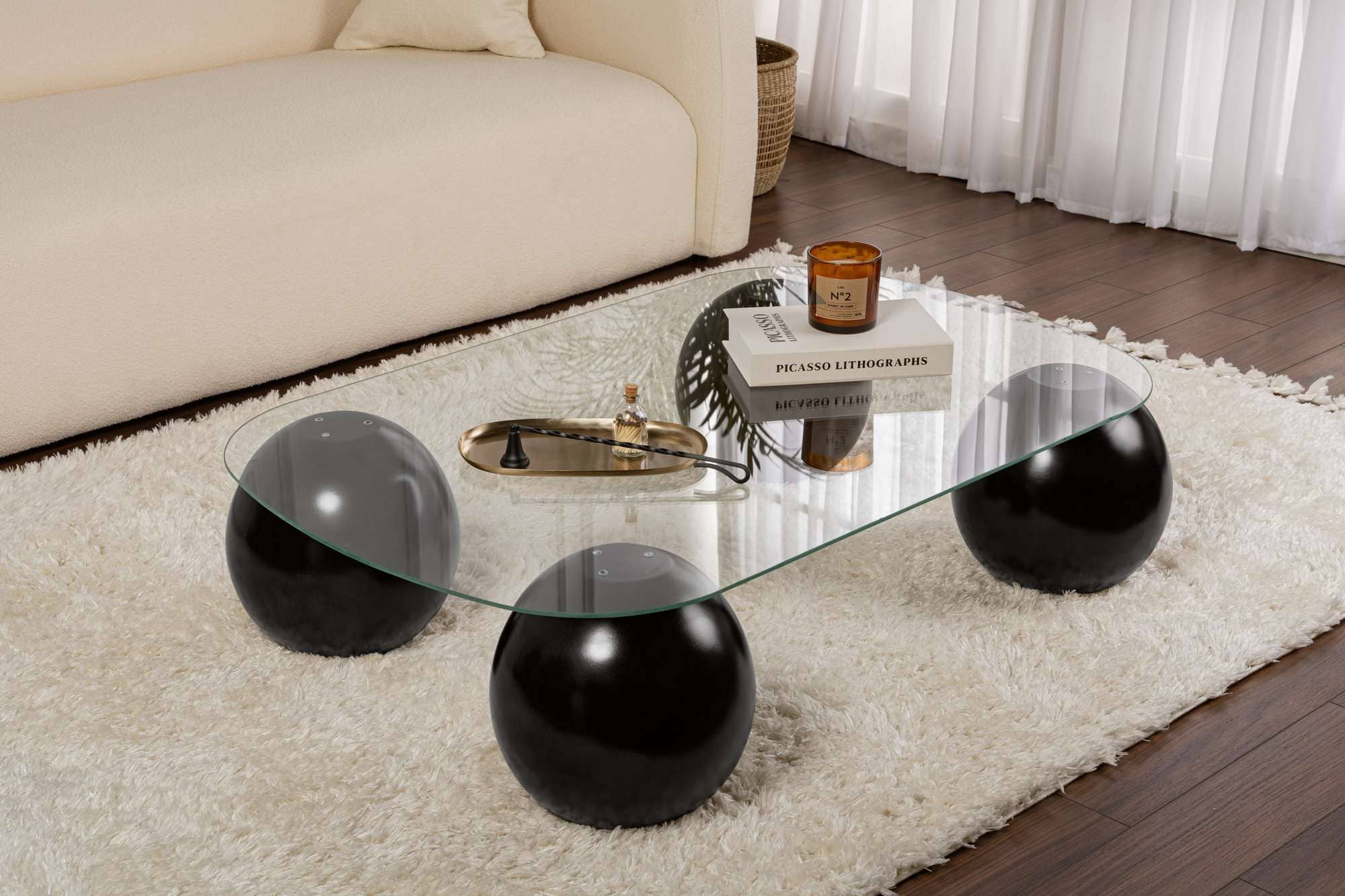 Evara - Schwarz, transparent - Couchtisch Evara - Schwarz, transparent - Couchtisch