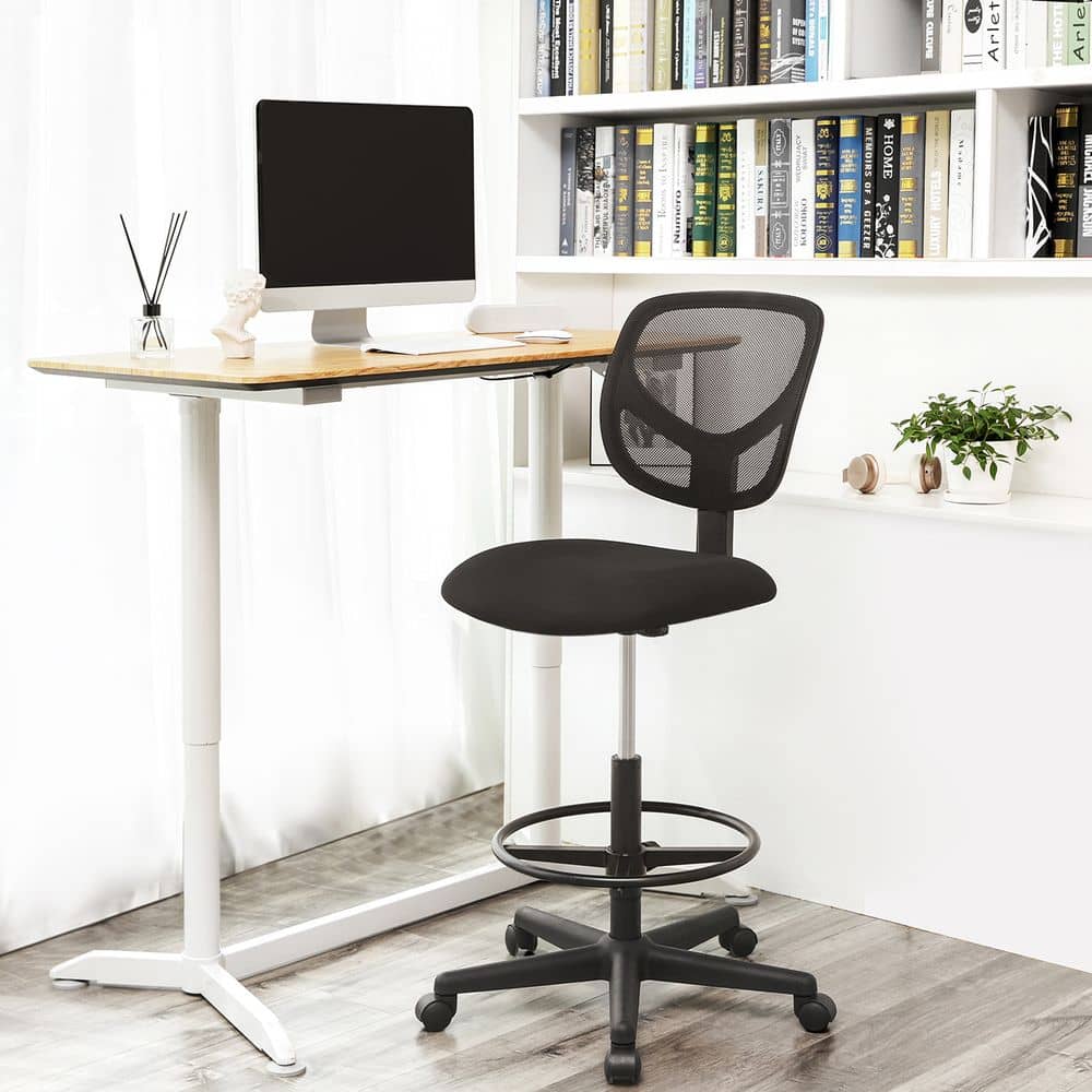 Schlichter Bürostuhl mit Netzbezug-B34OBN15BK Schlichter Bürostuhl mit Netzbezug-B34OBN15BK