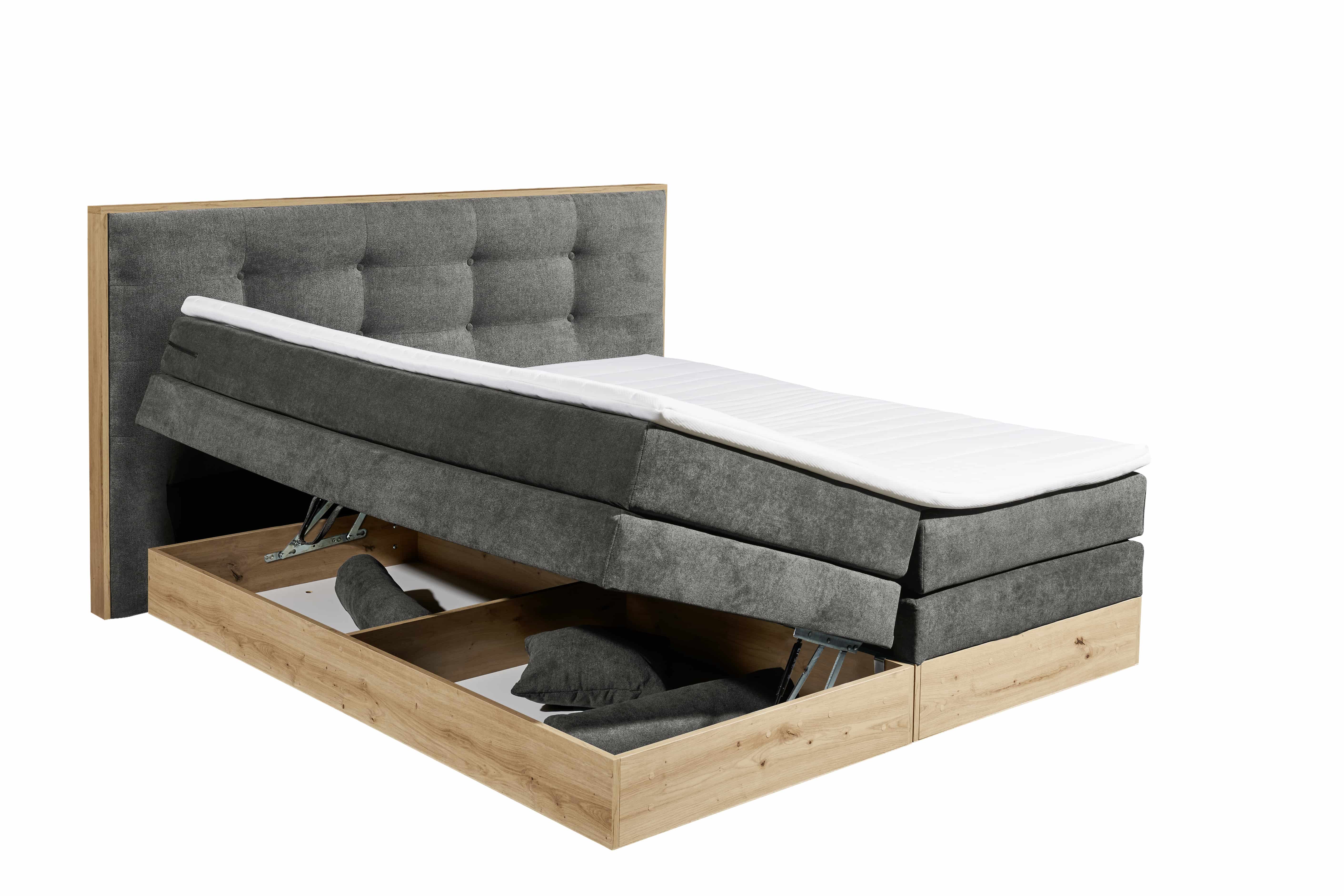 Preston Luxus-Boxspringbett 180x200 cm – Der Inbegriff von Eleganz, Komfort und Stauraum Preston Luxus-Boxspringbett 180x200 cm – Der Inbegriff von Eleganz, Komfort und Stauraum