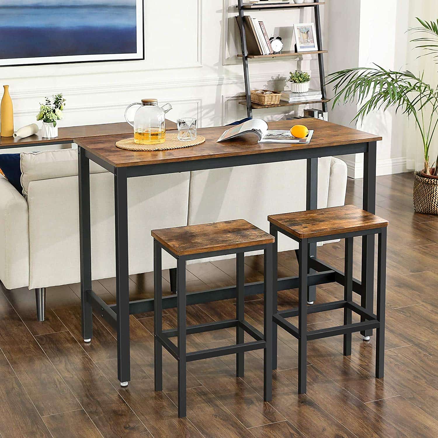 Industrial Look Stehtisch mit 2 Barhockern-B34LBT15X Industrial Look Stehtisch mit 2 Barhockern-B34LBT15X