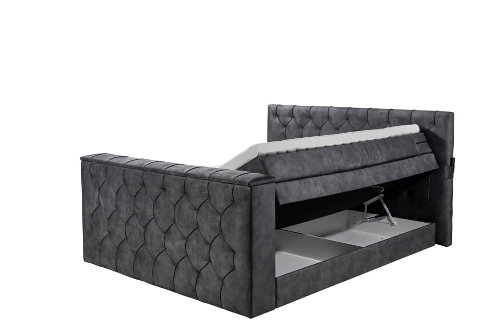 Boxspringbett Springdale - motorisierter TV-Halterung, geräumigem Bettkasten und Duo-Wendematratze H3/H4 - ED Exciting Design Boxspringbett Springdale - motorisierter TV-Halterung, geräumigem Bettkasten und Duo-Wendematratze H3/H4 - ED Exciting Design