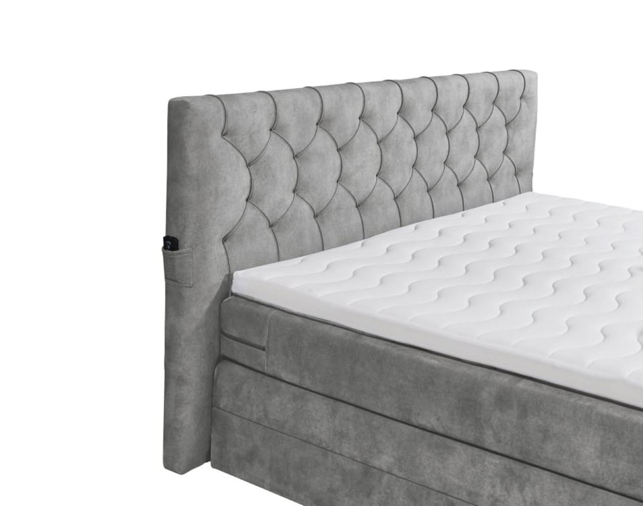 Boxspringbett Springdale - motorisierter TV-Halterung, geräumigem Bettkasten und Duo-Wendematratze H3/H4 - ED Exciting Design Boxspringbett Springdale - motorisierter TV-Halterung, geräumigem Bettkasten und Duo-Wendematratze H3/H4 - ED Exciting Design