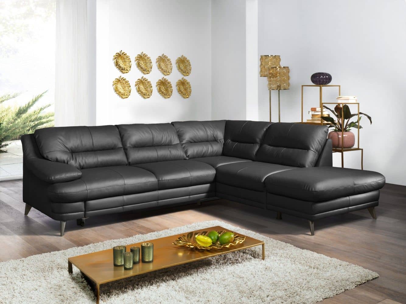 Cotta Sofa Bologna Echtleder Pampas Madras wahlweise mit Schlaffunktion Cotta Sofa Bologna Echtleder Pampas Madras wahlweise mit Schlaffunktion