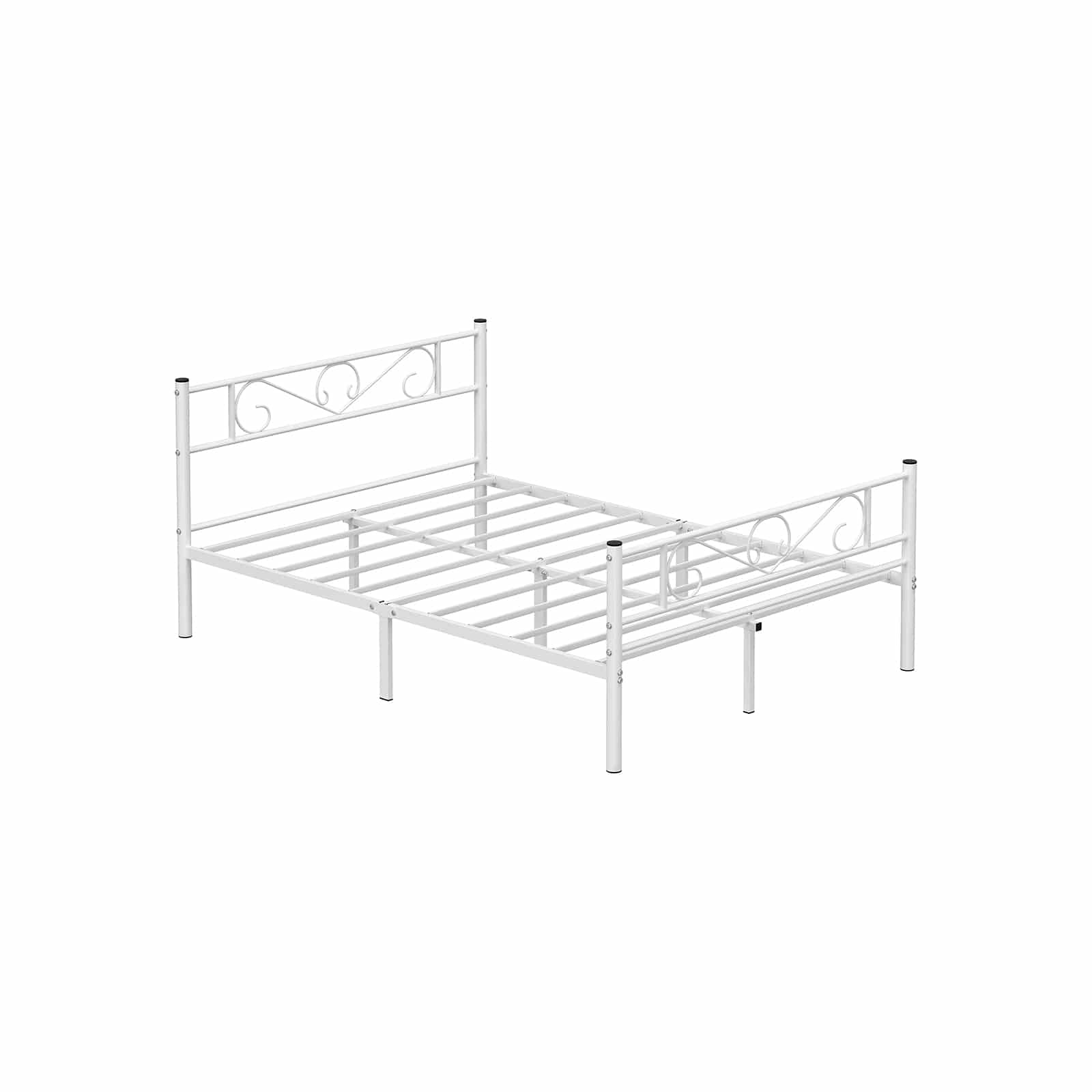 RMB063W01-1OTYYbWkQgmKiO Doppelbettgestell aus Metall Weiß