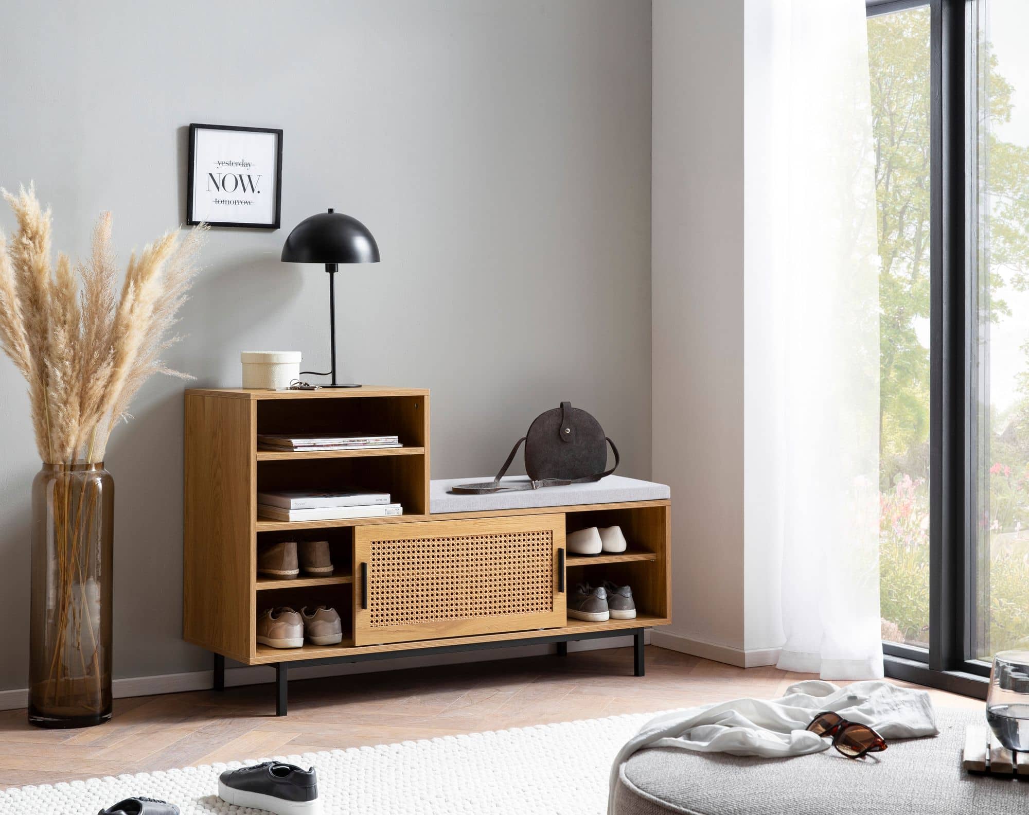 Schuhbank mit Sitzfläche 120x75