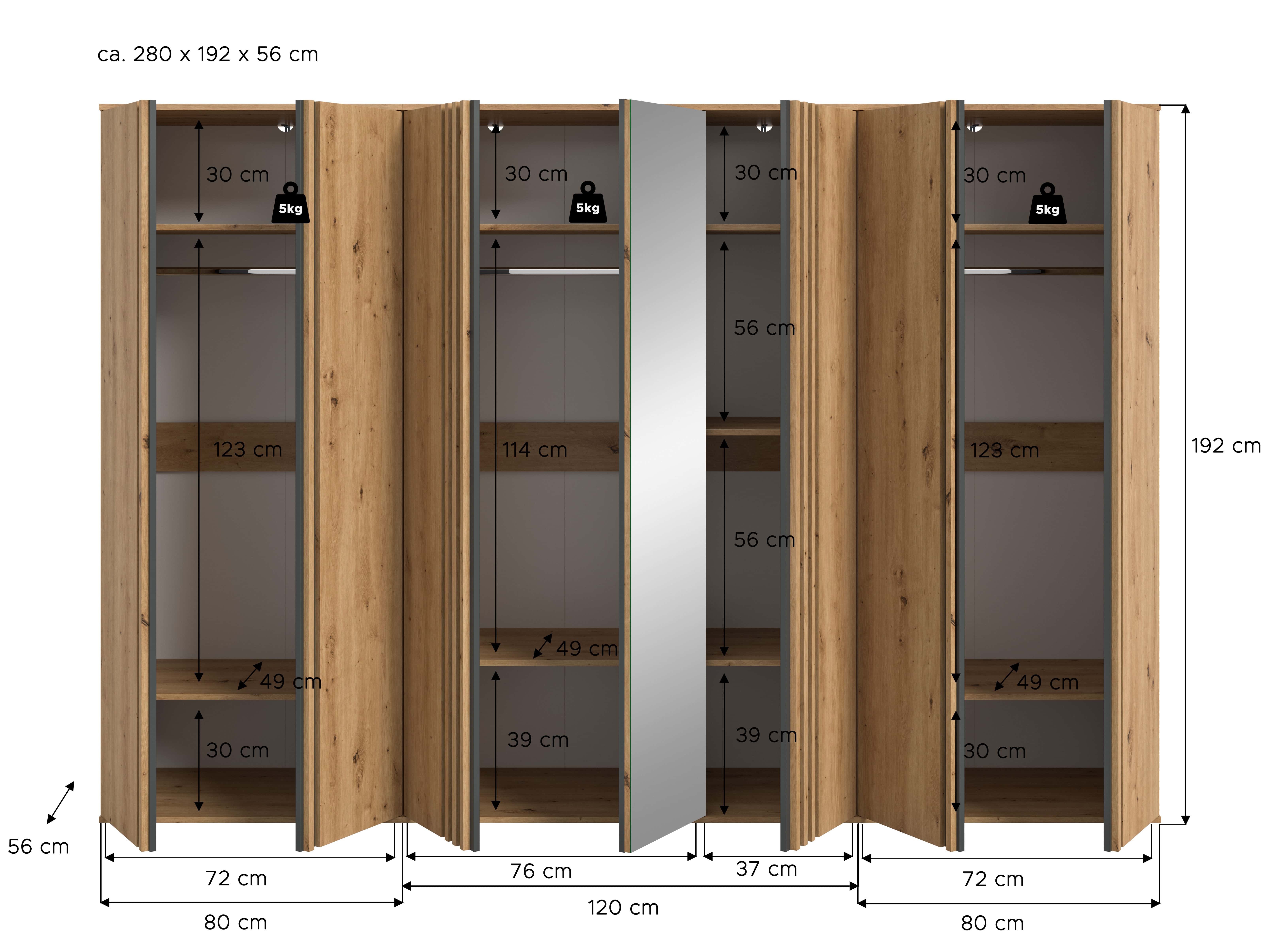 Tofta Kleiderschrankkombination