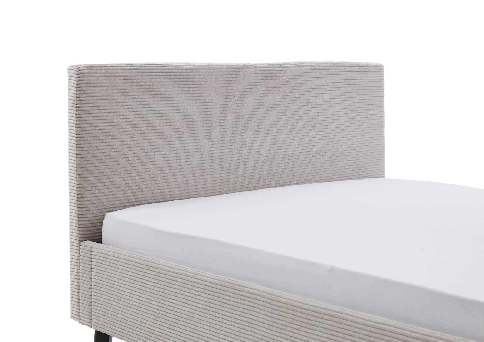 Polsterbett Avola by Meise – Elegantes Breitcord Bettgestell in Beige | 140x200 cm | Massivholzfüße Polsterbett Avola by Meise – Elegantes Breitcord Bettgestell in Beige | 140x200 cm | Massivholzfüße