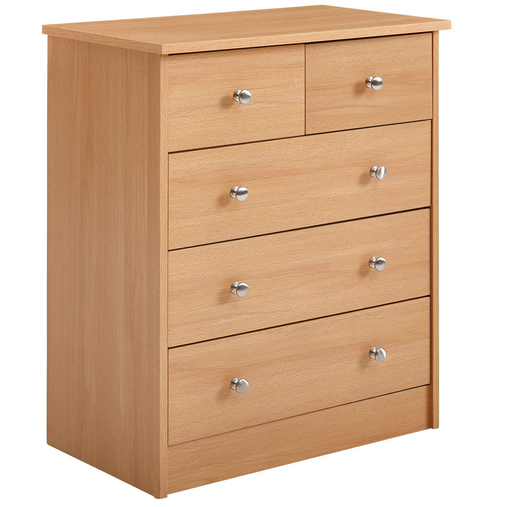 Design Holz-Kommode 60 x 70 x 35 cm buche mit 5 Schubladen Design Holz-Kommode 60 x 70 x 35 cm buche mit 5 Schubladen