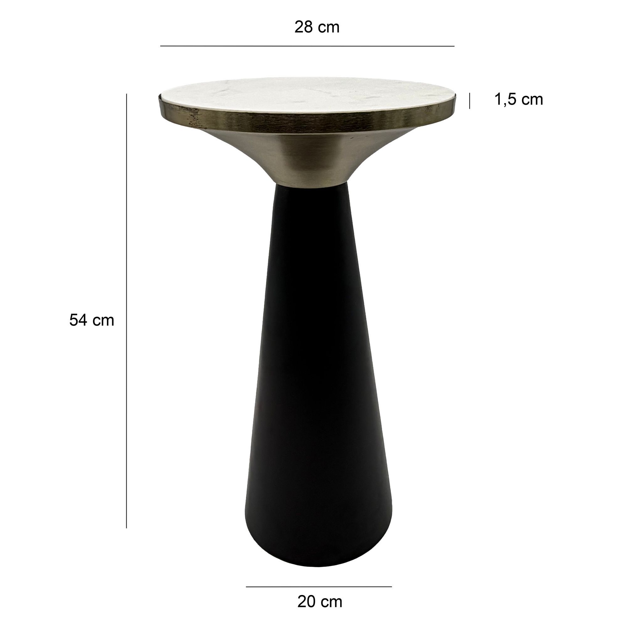 Beistelltisch Aluminium & Marmor Tischplatte 28cm rund - Kleiner runder Anstelltisch aus Metall Schwarz - Design Wohnzimmertisch - Dekotisch - Couchtisch - Metalltisch Handmade pflegeleicht Beistelltisch Aluminium & Marmor Tischplatte 28cm rund - Kleiner runder Anstelltisch aus Metall Schwarz - Design Wohnzimmertisch - Dekotisch - Couchtisch - Metalltisch Handmade pflegeleicht