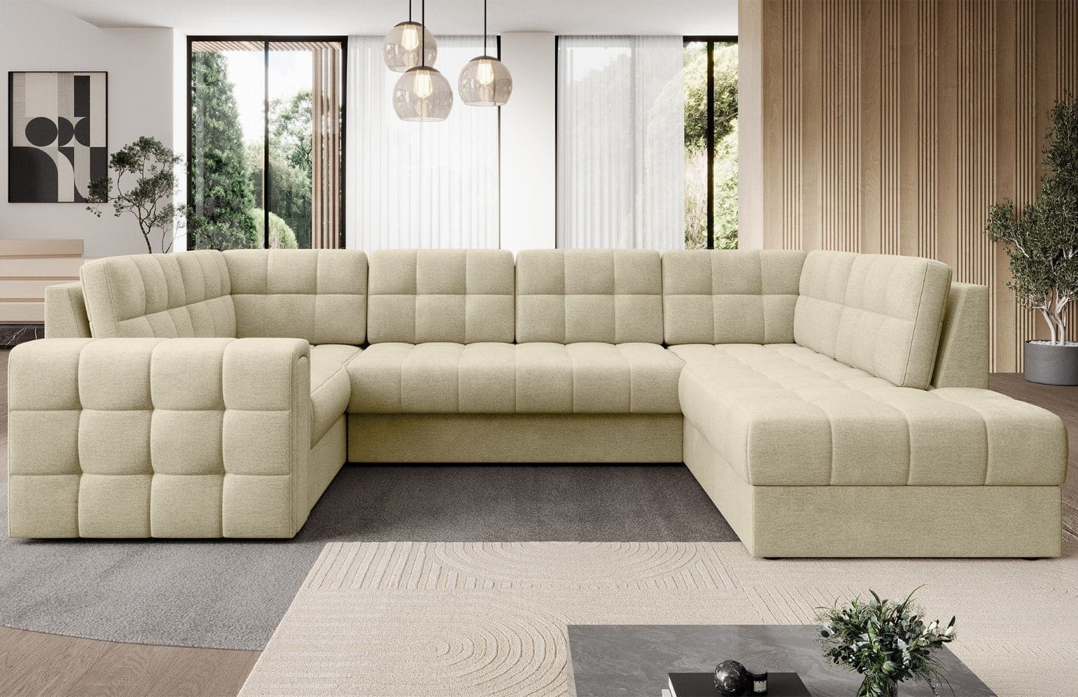 Wohnlandschaft Blewett Monolith mit Schlaffunktion von Eltap