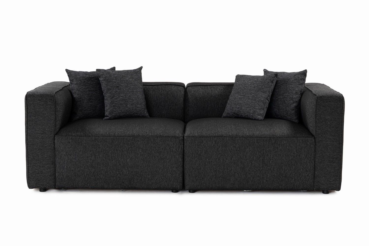 Sofa Mora 2-Sitzer aus Strukturstoff mit 30 DNS Schaum Sofa Mora 2-Sitzer aus Strukturstoff mit 30 DNS Schaum