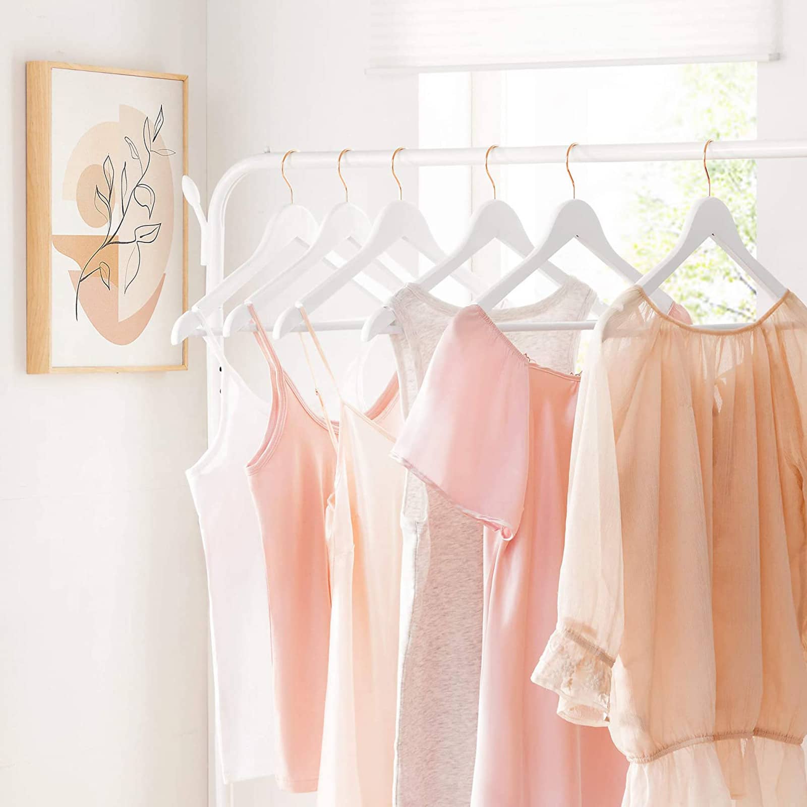 Kleiderbügel aus Holz 20er Set Weiß-CRW001W01 Kleiderbügel aus Holz 20er Set Weiß-CRW001W01