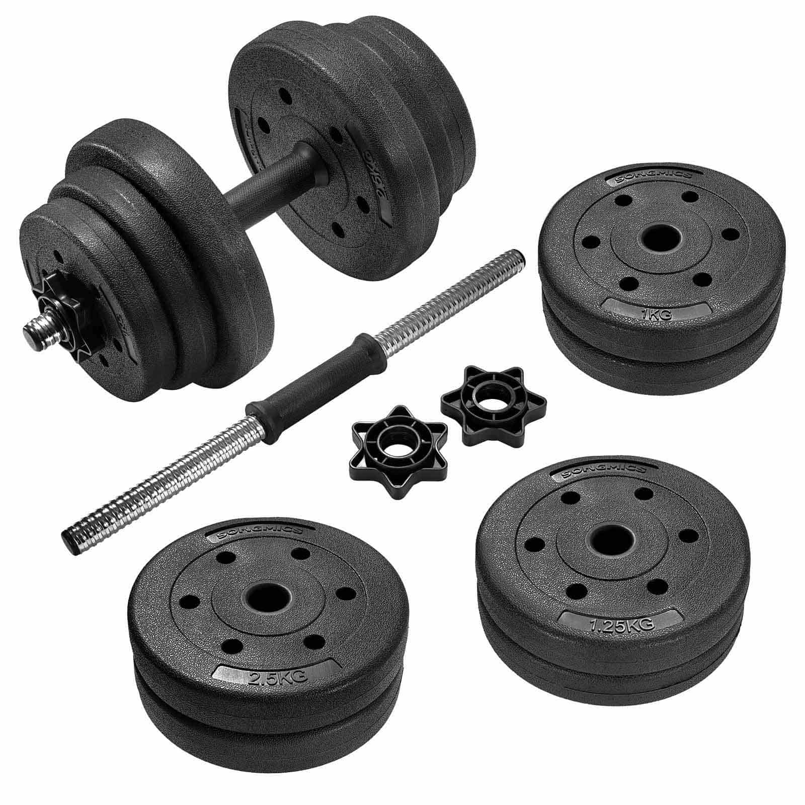 Kurzhantel-Set 20 kg Schwarz